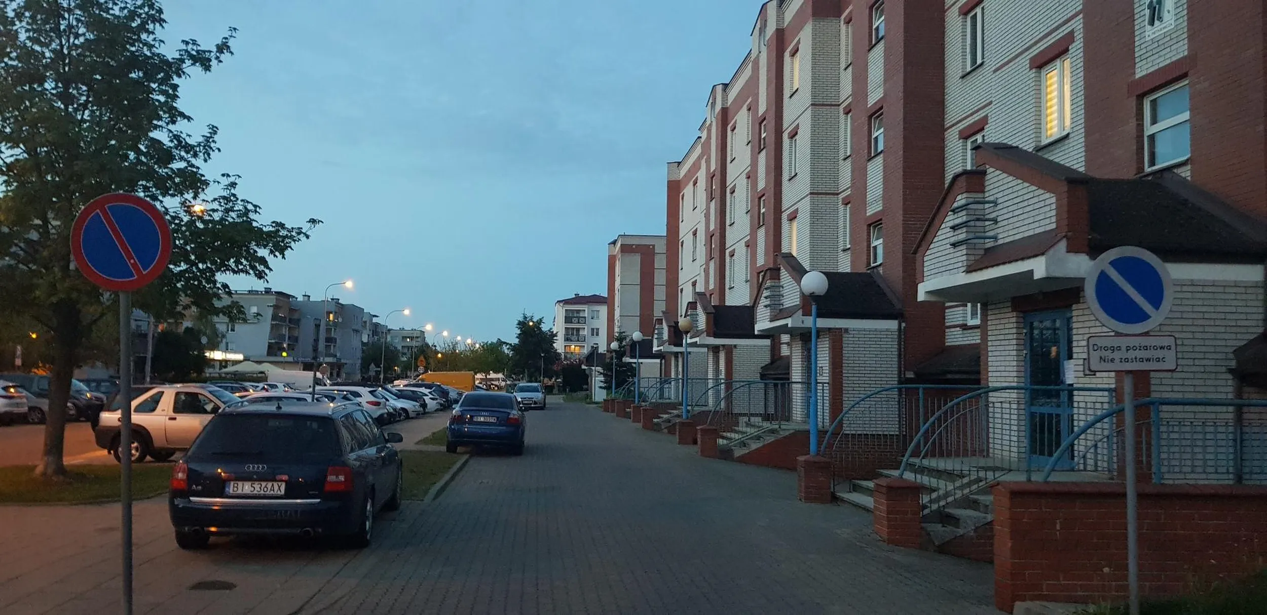 Blokuję drogę pożarową