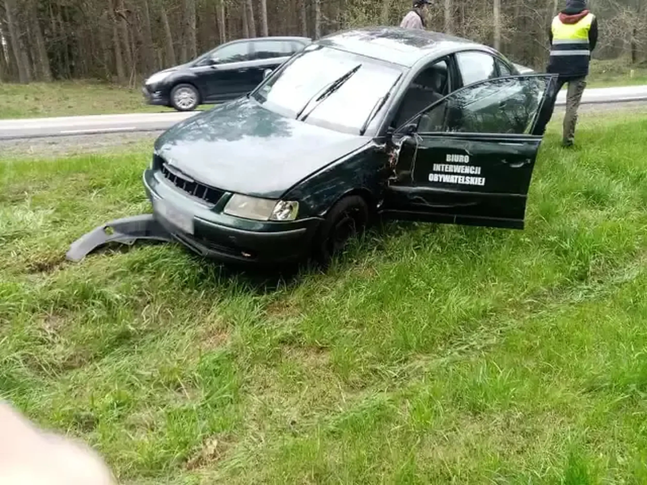 Konon płakał jak przywalił w drzewo