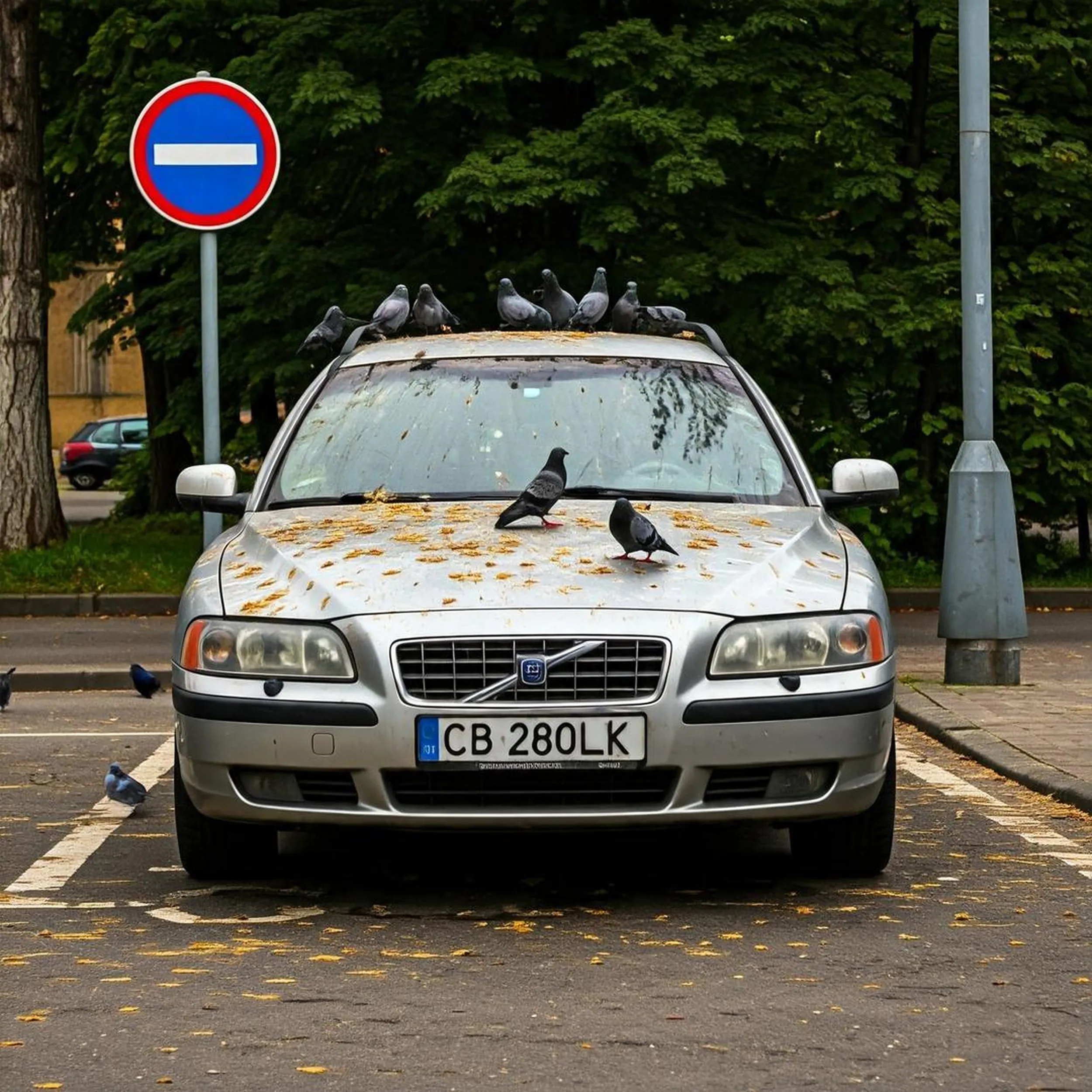 Wjeżdża na drogę o zakazie ruchu i parkuje na drodze o zakazie parkowania