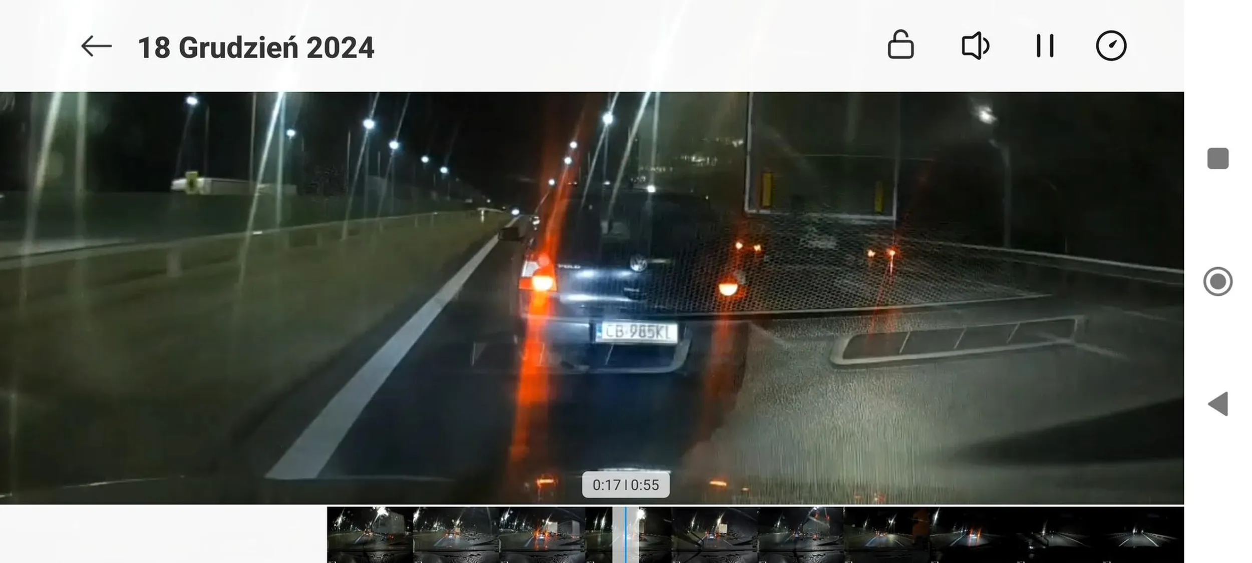 Blokowanie lewego pasa na trasie S5. Wyprzedzanie ciężarówek na odc 2km z prędkością 88-95kmh.