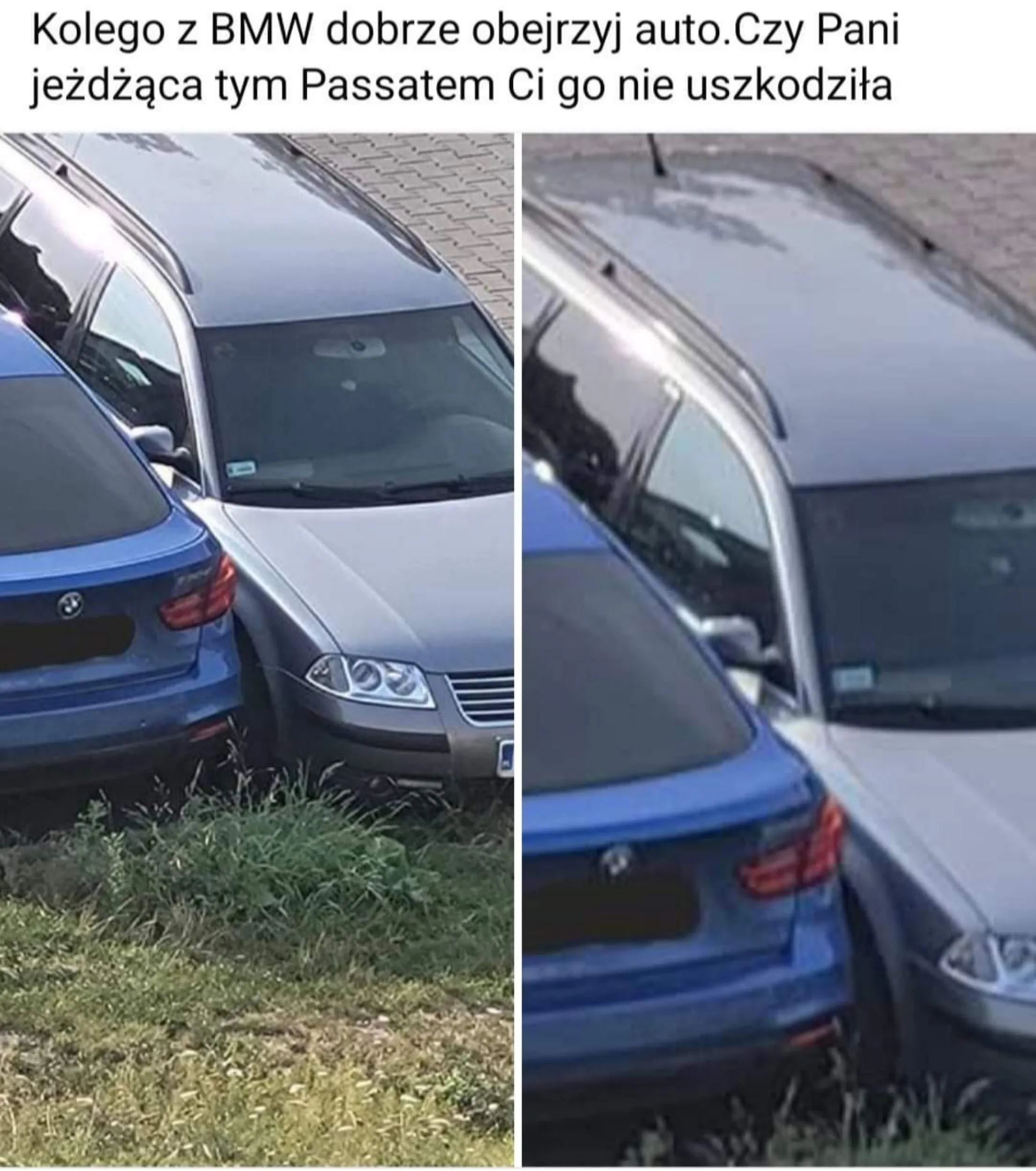 Nie umie parkować i tyle w temacie...