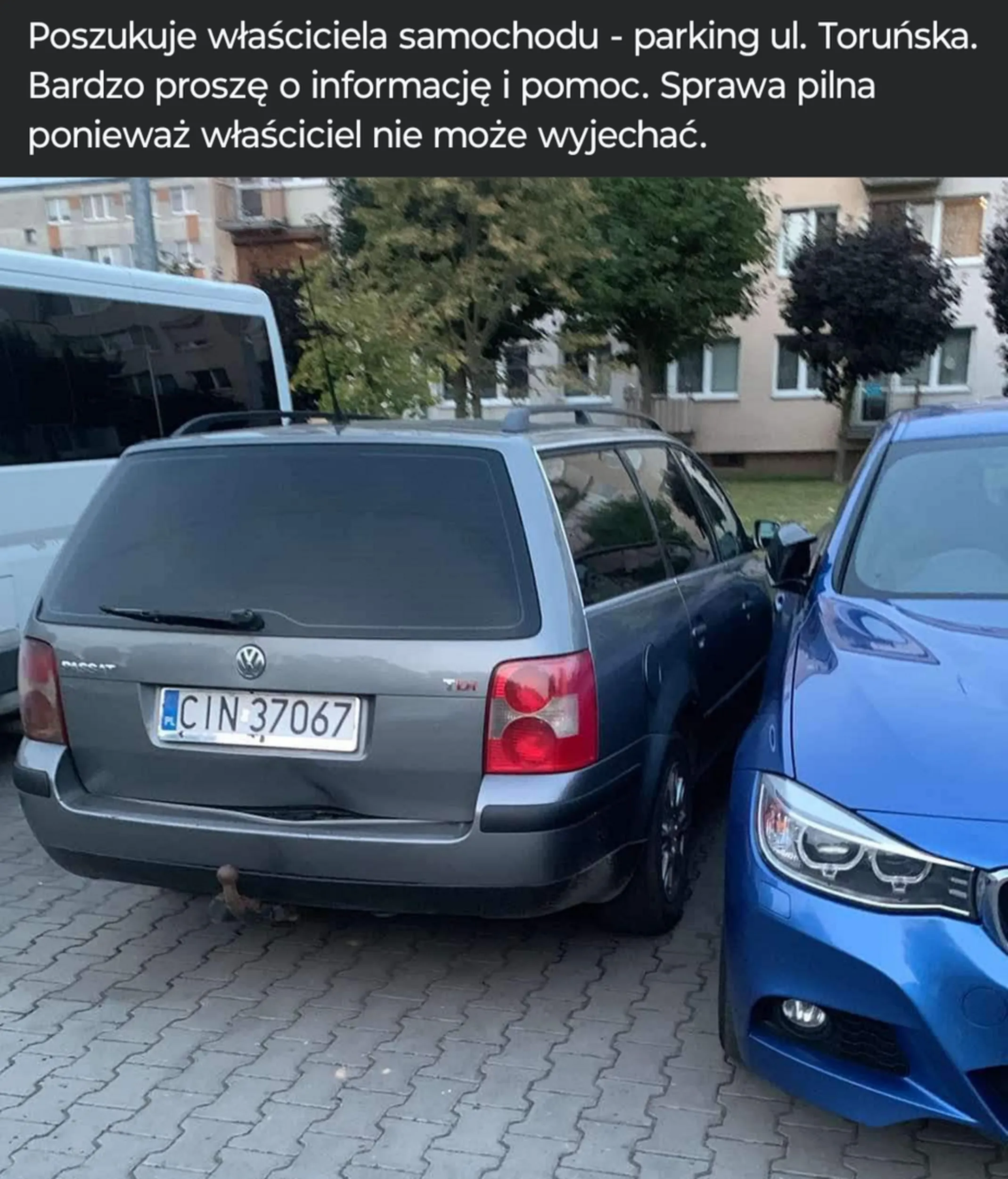 Nie umie parkować i tyle w temacie...