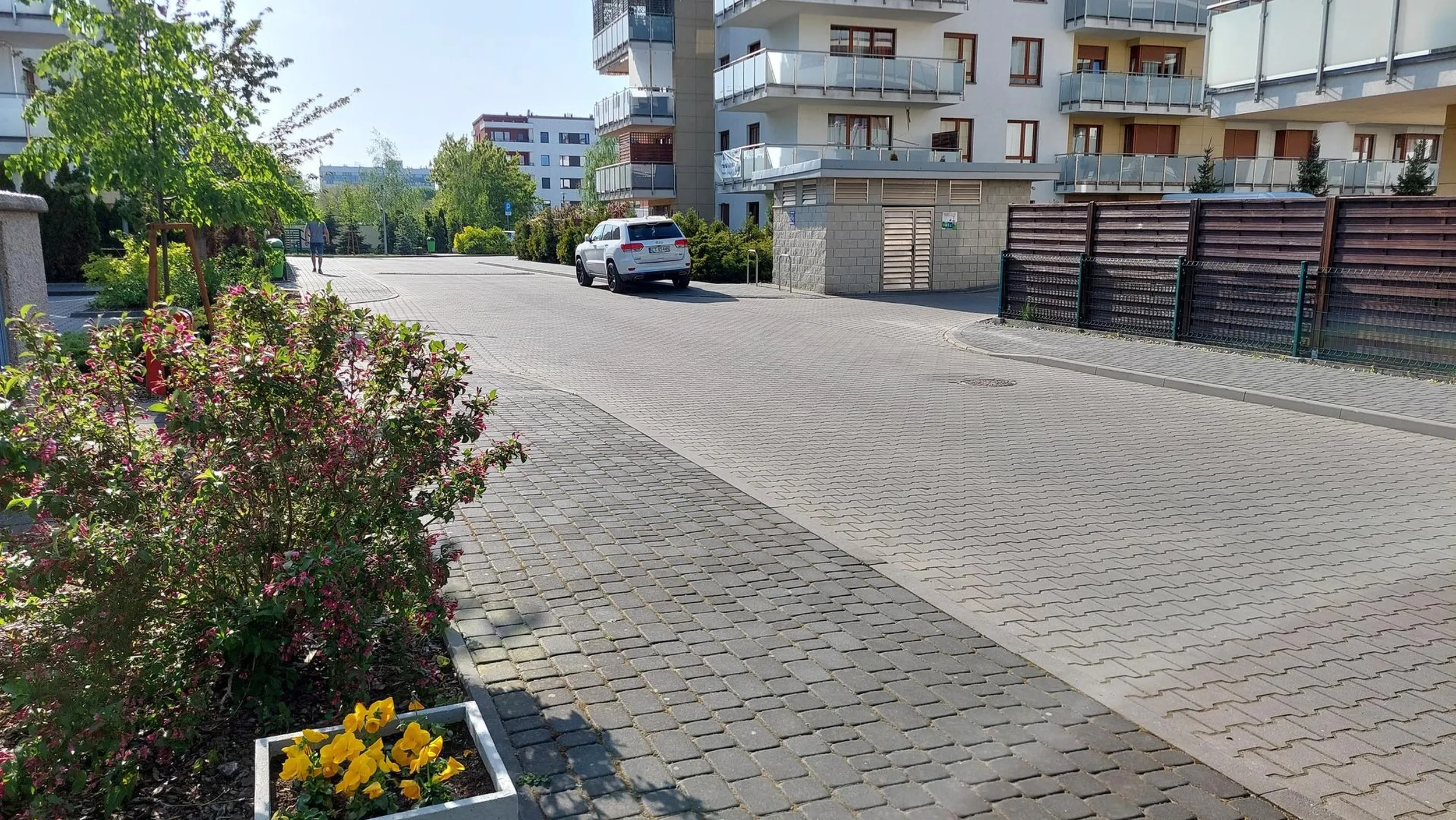 Na auto miał, na miejsce parkingowe nie, chyba jakiś biedak. Parkuję przy skrzyżowaniu, na chodniku, w strefie zamieszkania.