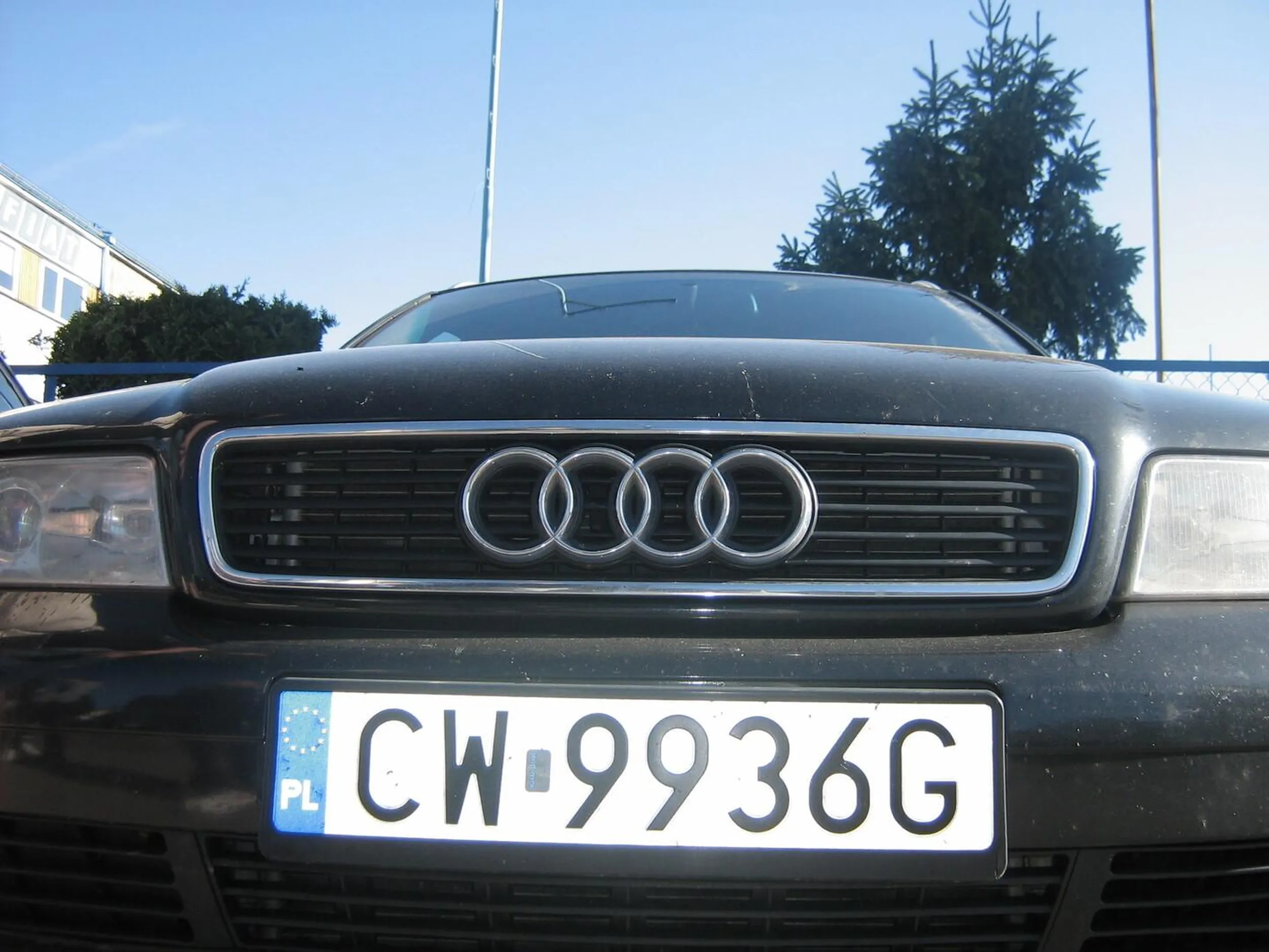 Audi w gruzie, kierowca szalony. Osobiście nie polecam typa.