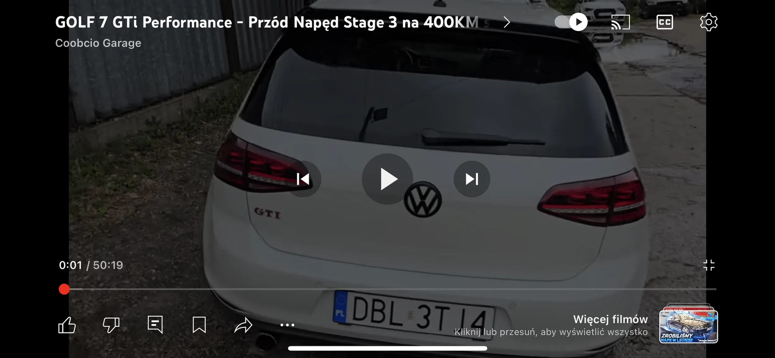 Właśnie jestem po oględzinach u Coobcia zapierdala jak wściekły fajny Golf