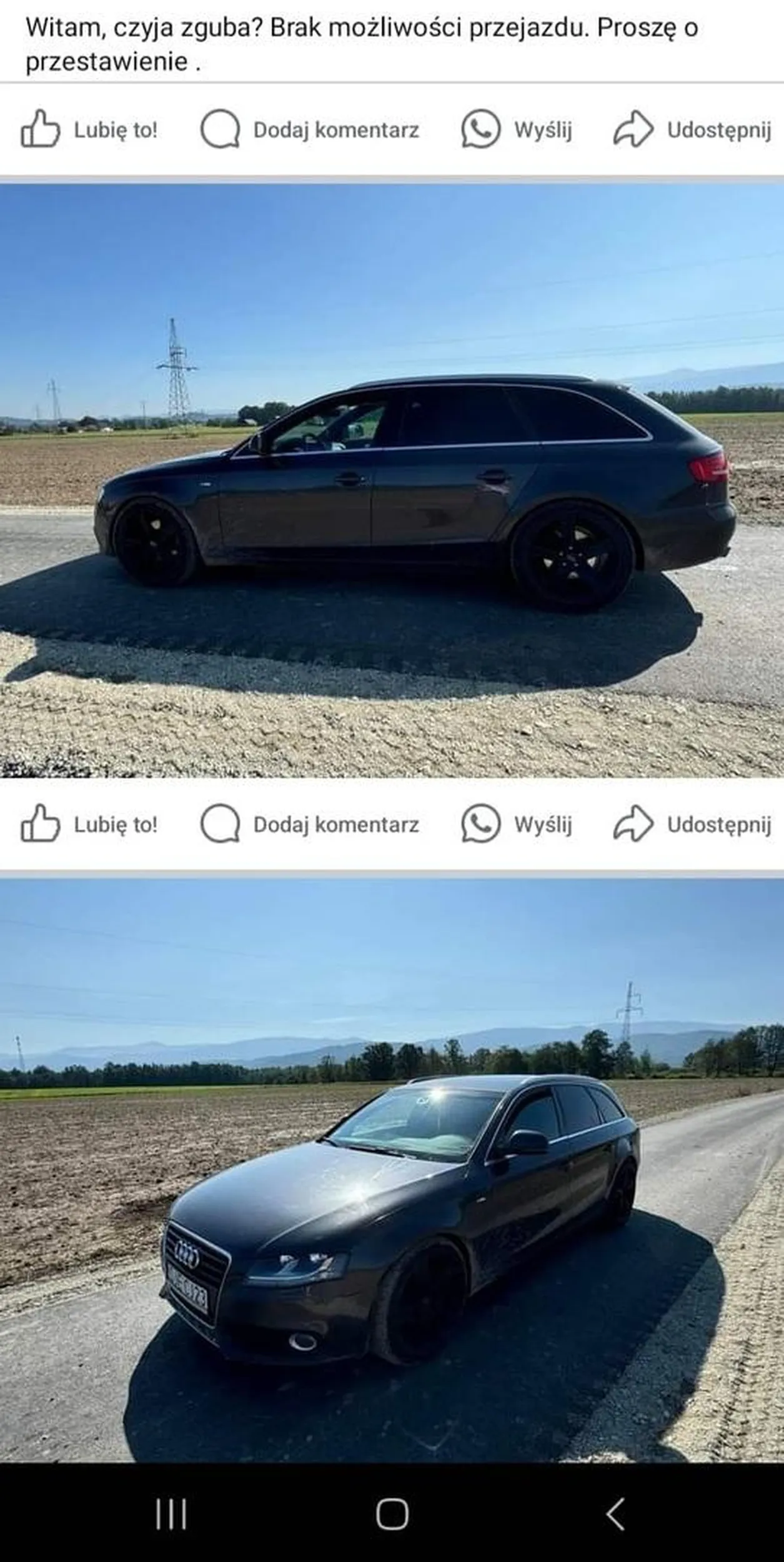 Zastawil droge dojazdowa do osiedla domków w wojcieszycach.