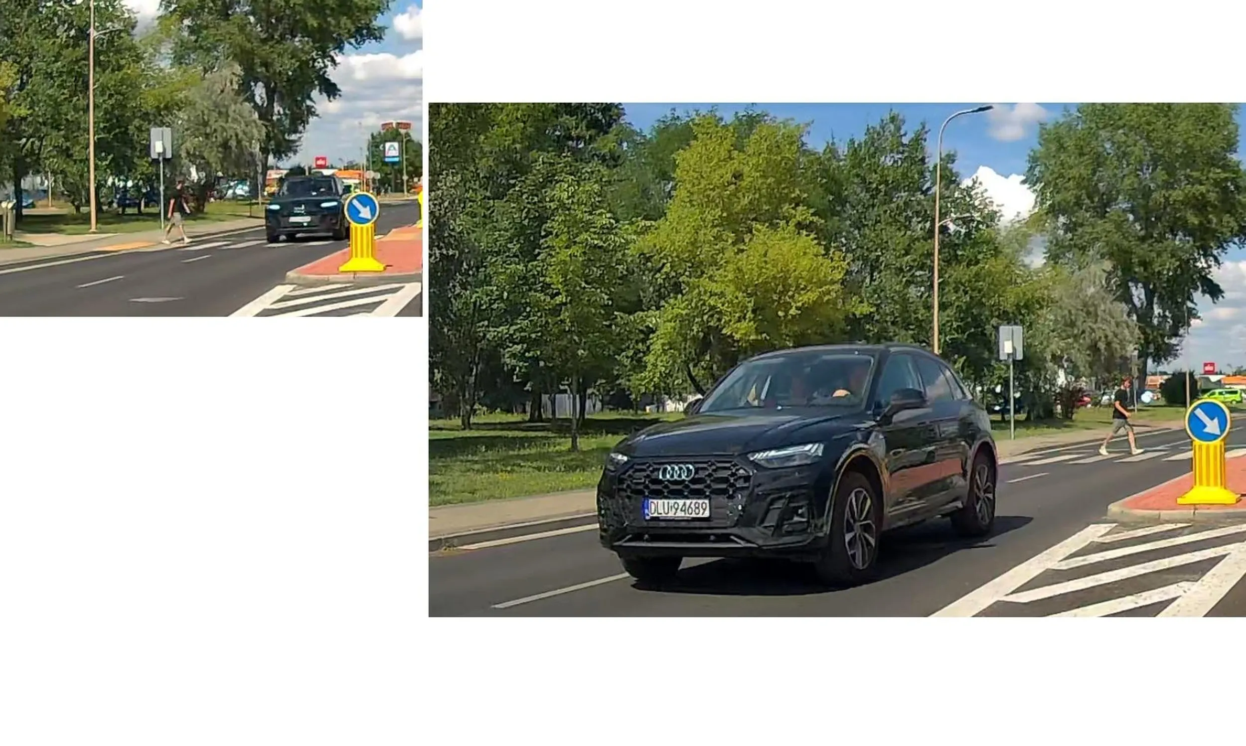 Pieszych przepuszcza się na pasach. Jak jest się ślepym to nie powinno się prowadzić !!!