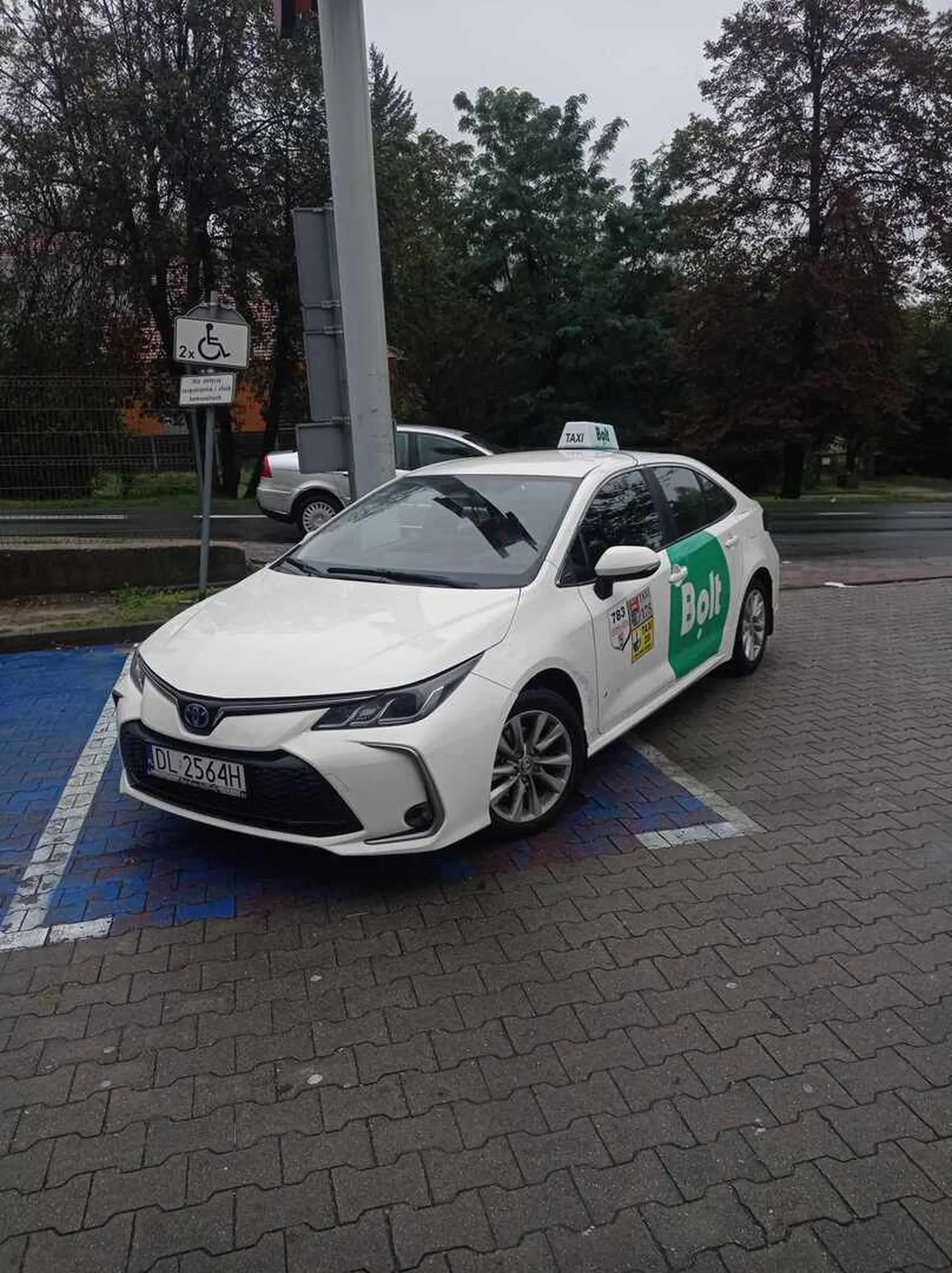 Mistrz parkowania, który zastawił wjazd na parking oraz pokracznie zajął miejsce parkingowego wydzielone dla kogoś innego. Kierowca poszedł "tylko po bułeczki", o bilecie parkingowym również zapomniał.