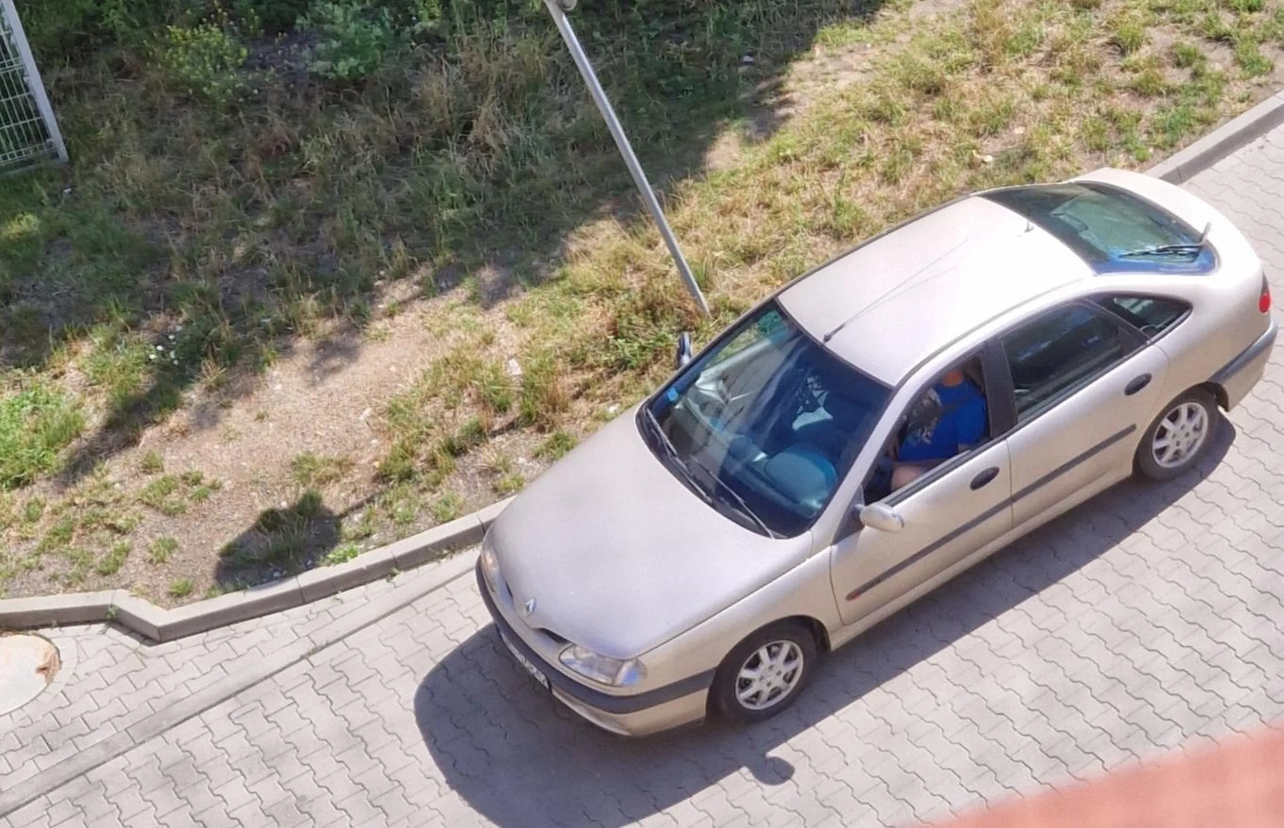 Ubogi intelektualnie właściciel starej laguny. Staje ludziom pod oknami i napiernicza wiejskie rapy na cały regulator. Ciekawe czy jego ubezpieczenie obejmuje wgniecenie po doniczce.