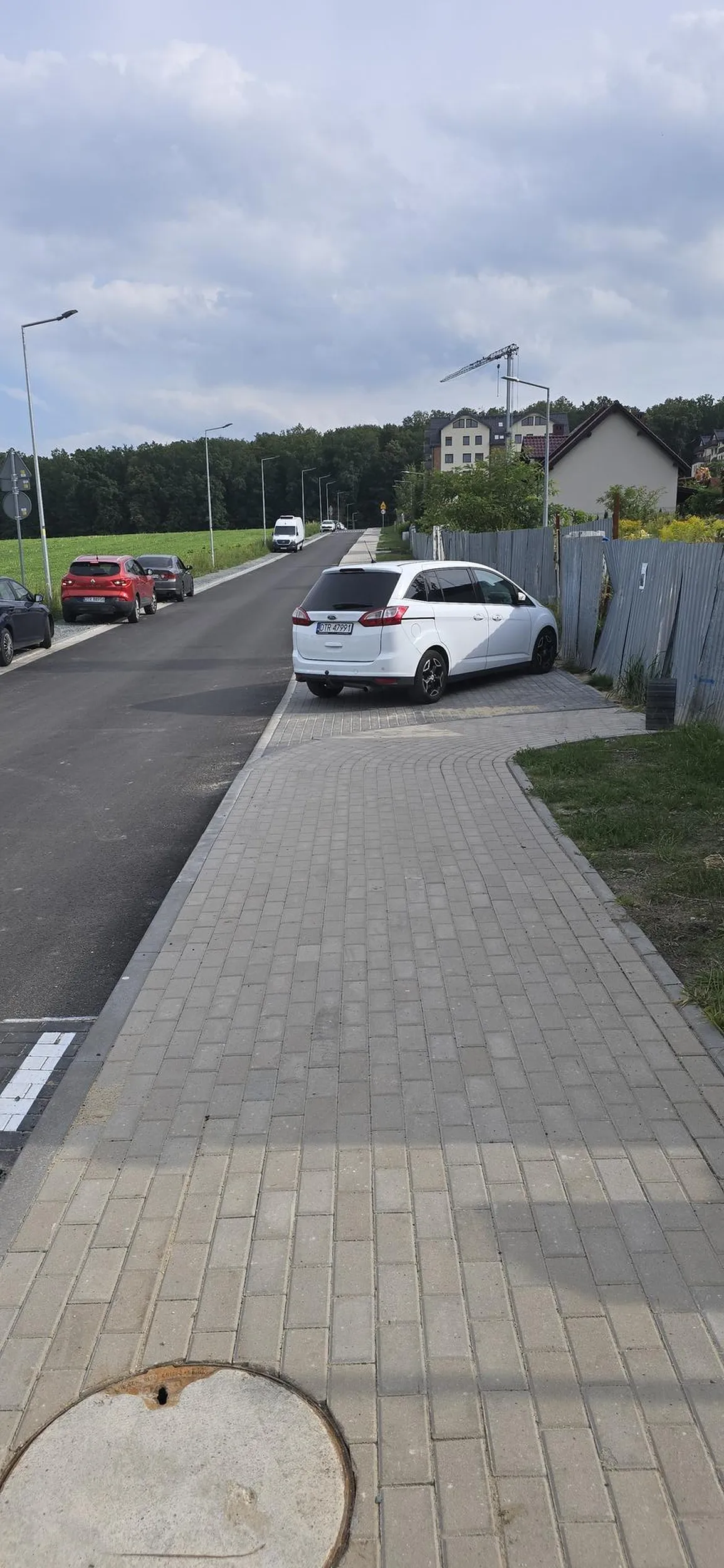 Pogratulować inteligencji. Wszystkie auta parkują z lewej strony,ale znalazł się łeb co stanie i zagrodzi przejście po chodniku bo mu Sue do żabki spieszyło szkoda że do środka do żabki nie wjechał Zj...