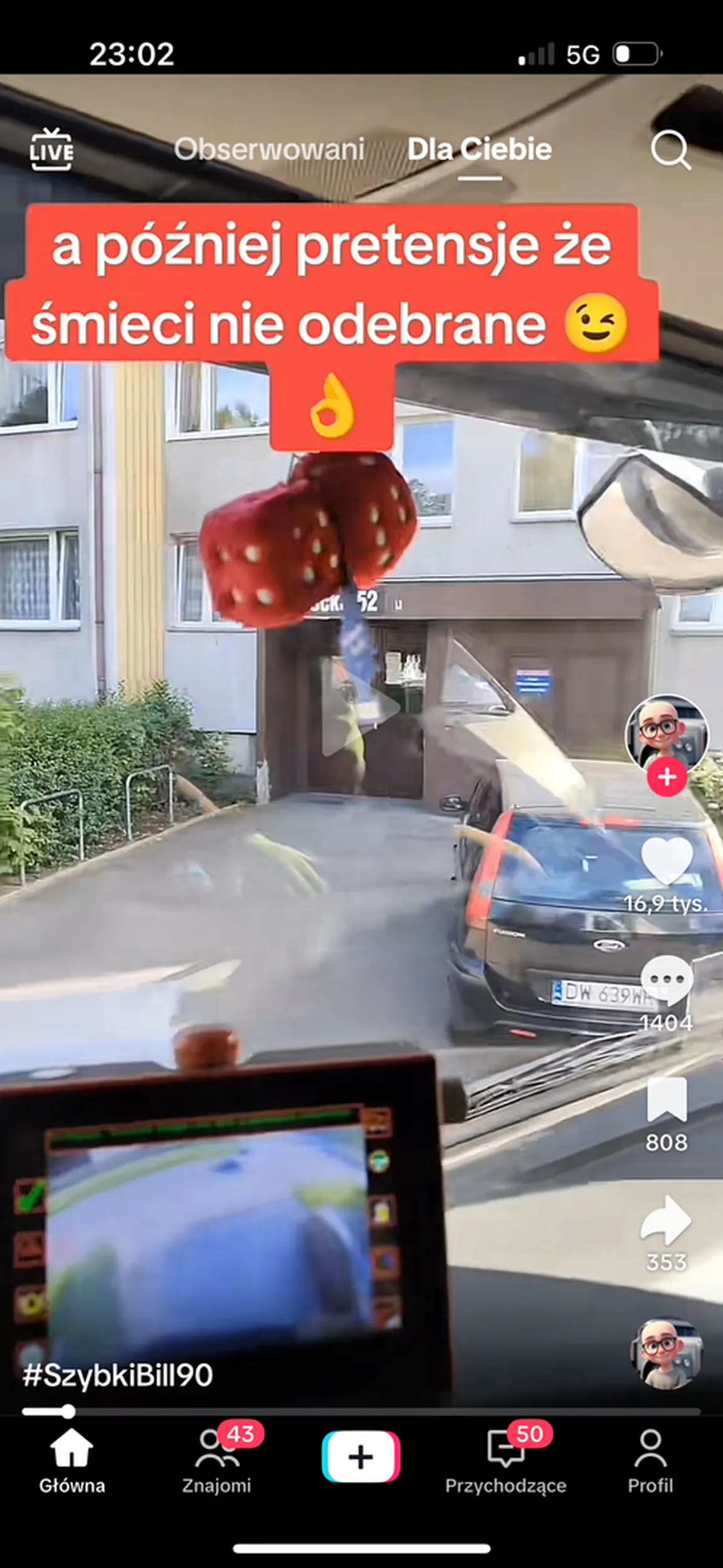 Bezmózg zastawia wsyp na śmieci…