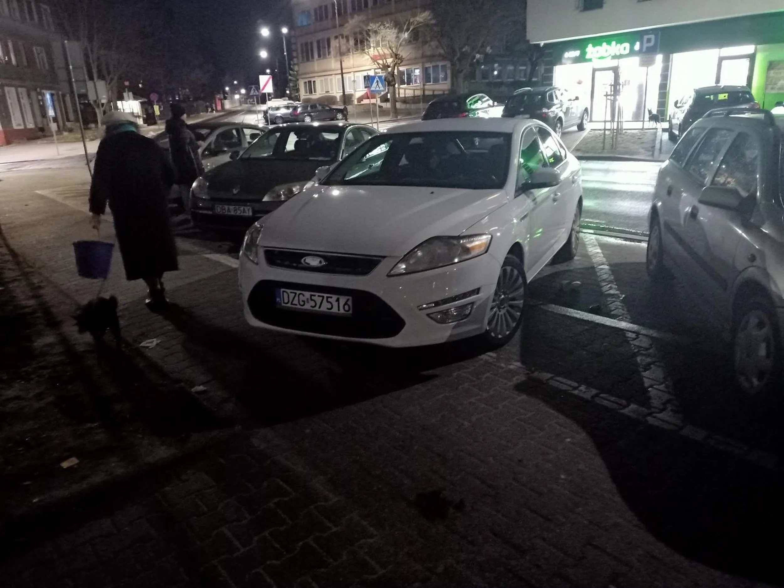 Nieźle parkowania osoba z wózkiem nie przejedzie