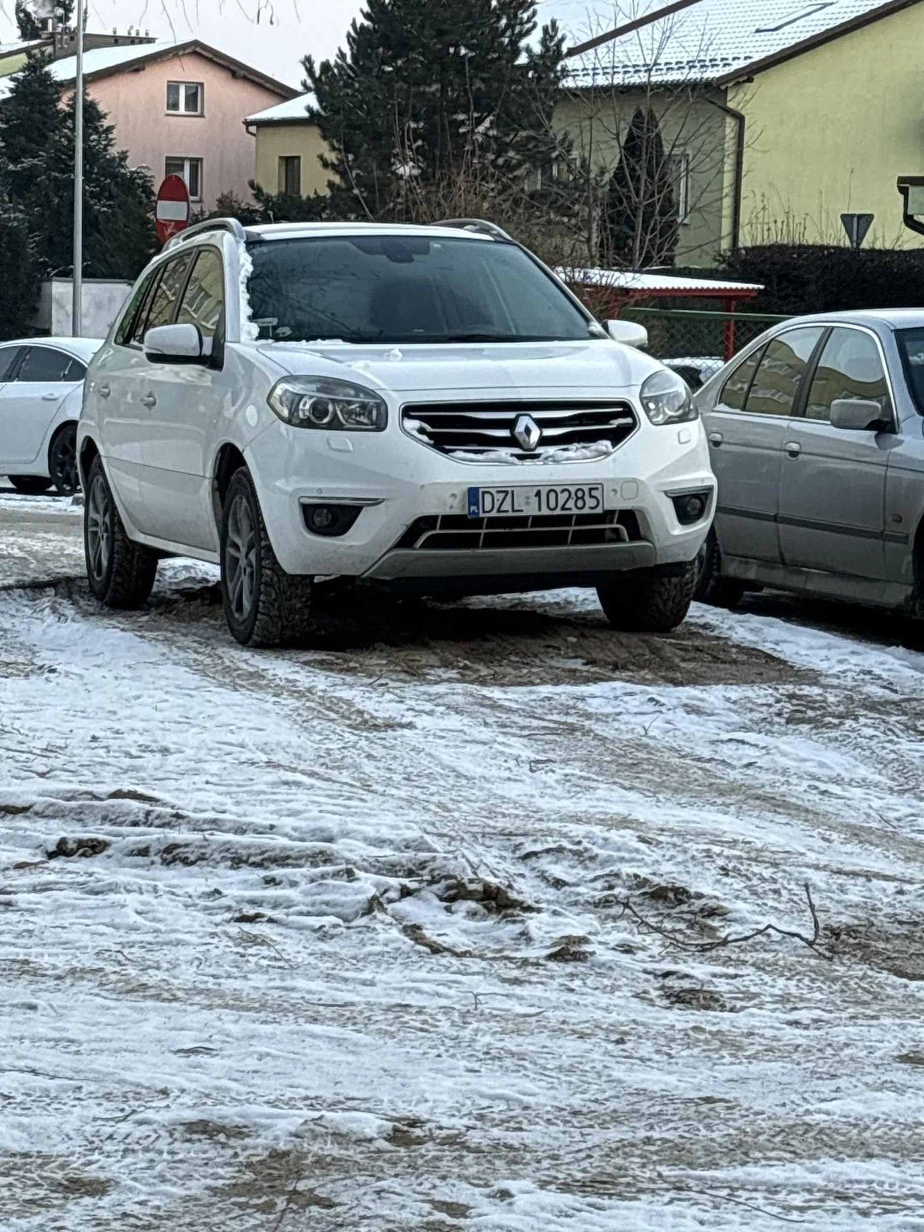 Parkuje w miejscu nie wyznaczonym do tego . Ps. Prawie mnie przejechał