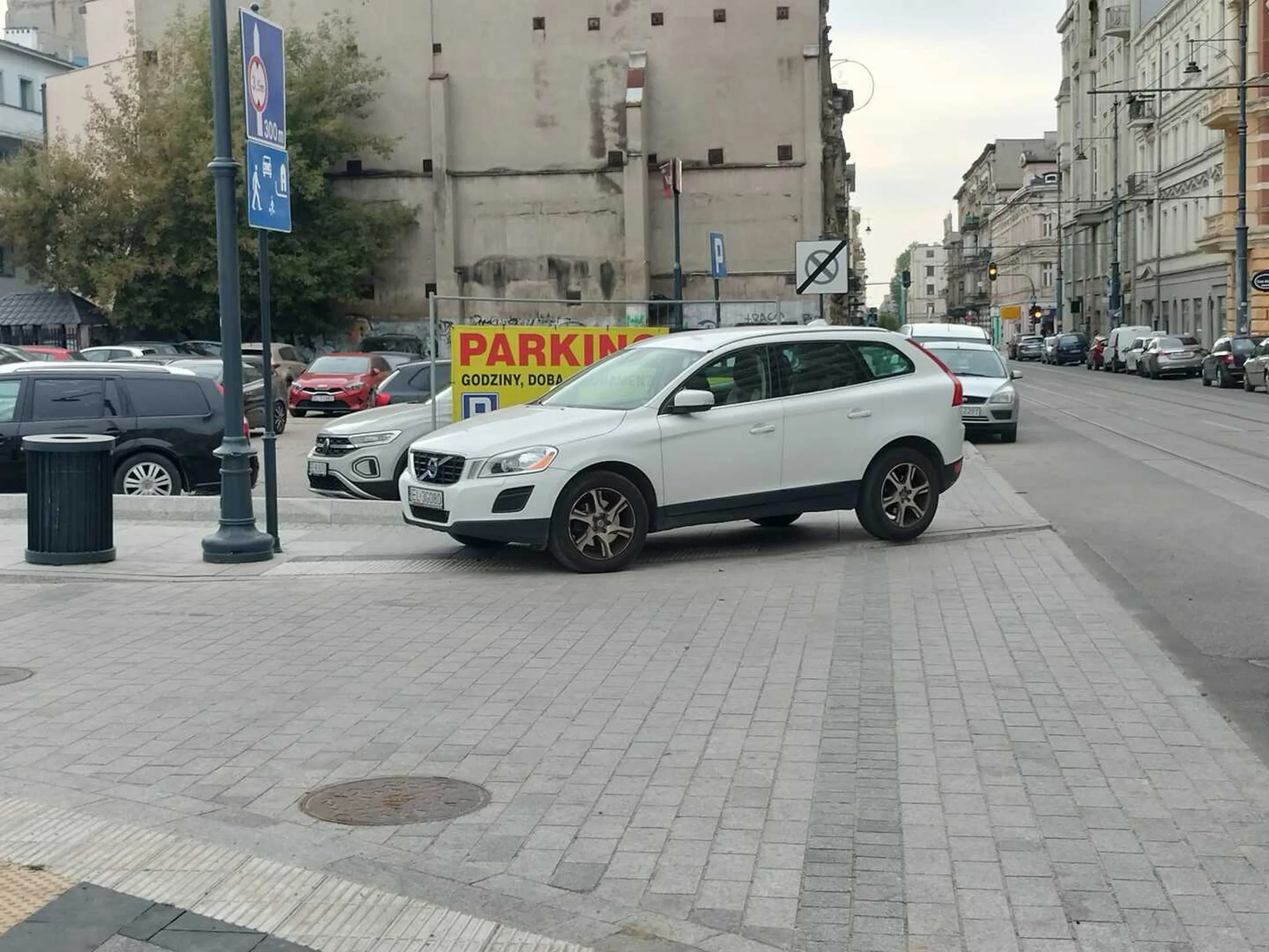 "Zwróciłem dziś uwagę Pani z białego Volvo, że parkując w tym miejscu na chodniku to szczyt bezczelności i chamstwa i Pani to potwierdziła, że to prawda i przeszła na drugą stronę ulicy."