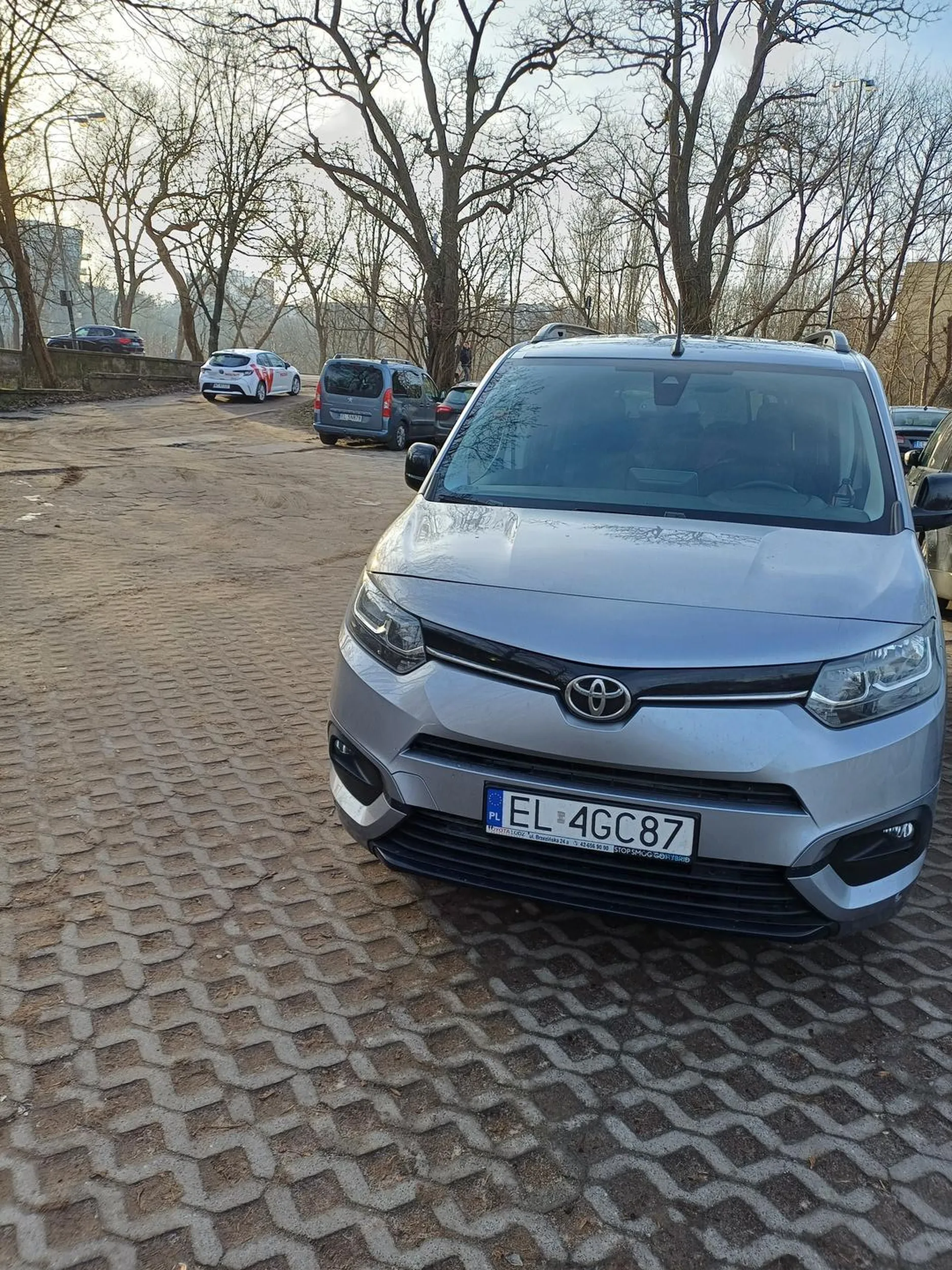 Gwiazda parkuje na wieżdzie na parking. Bo kto mu zabroni.