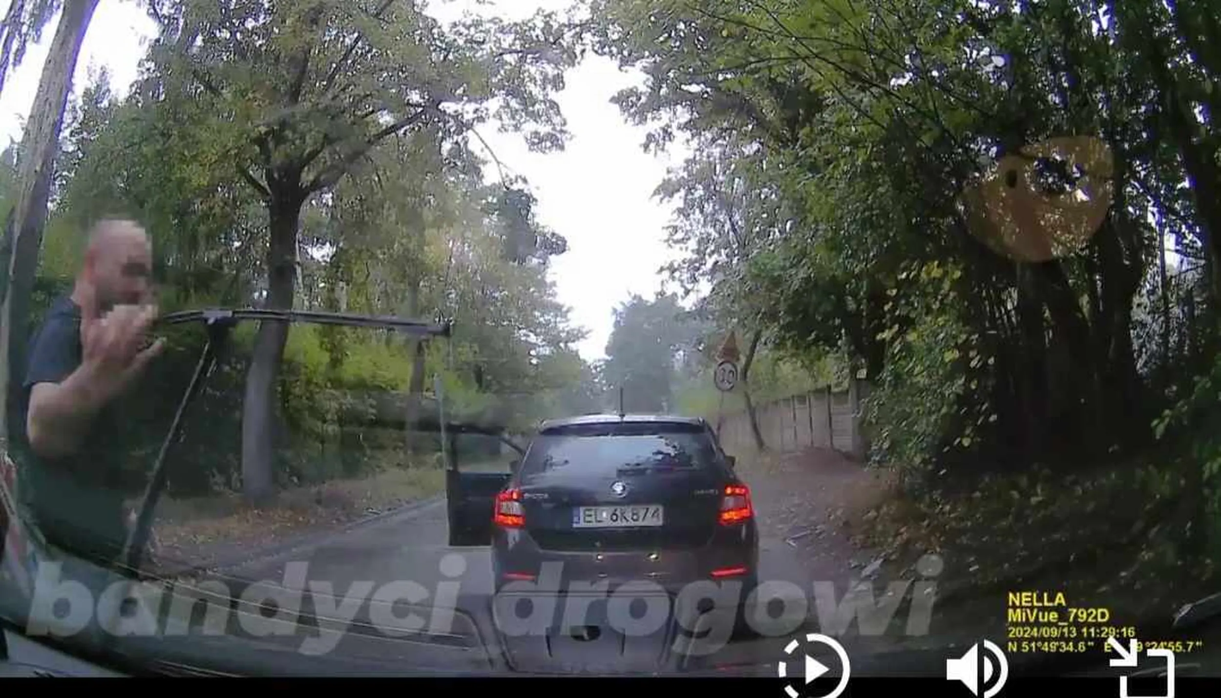 Agresywny i nieprzewidywalny trash. Zahamował bez powodu prawidłowo jadącemu kierowcy, wyskoczył z łapami i zniszczył wycieraczkę. Sławę masz zapewnioną.