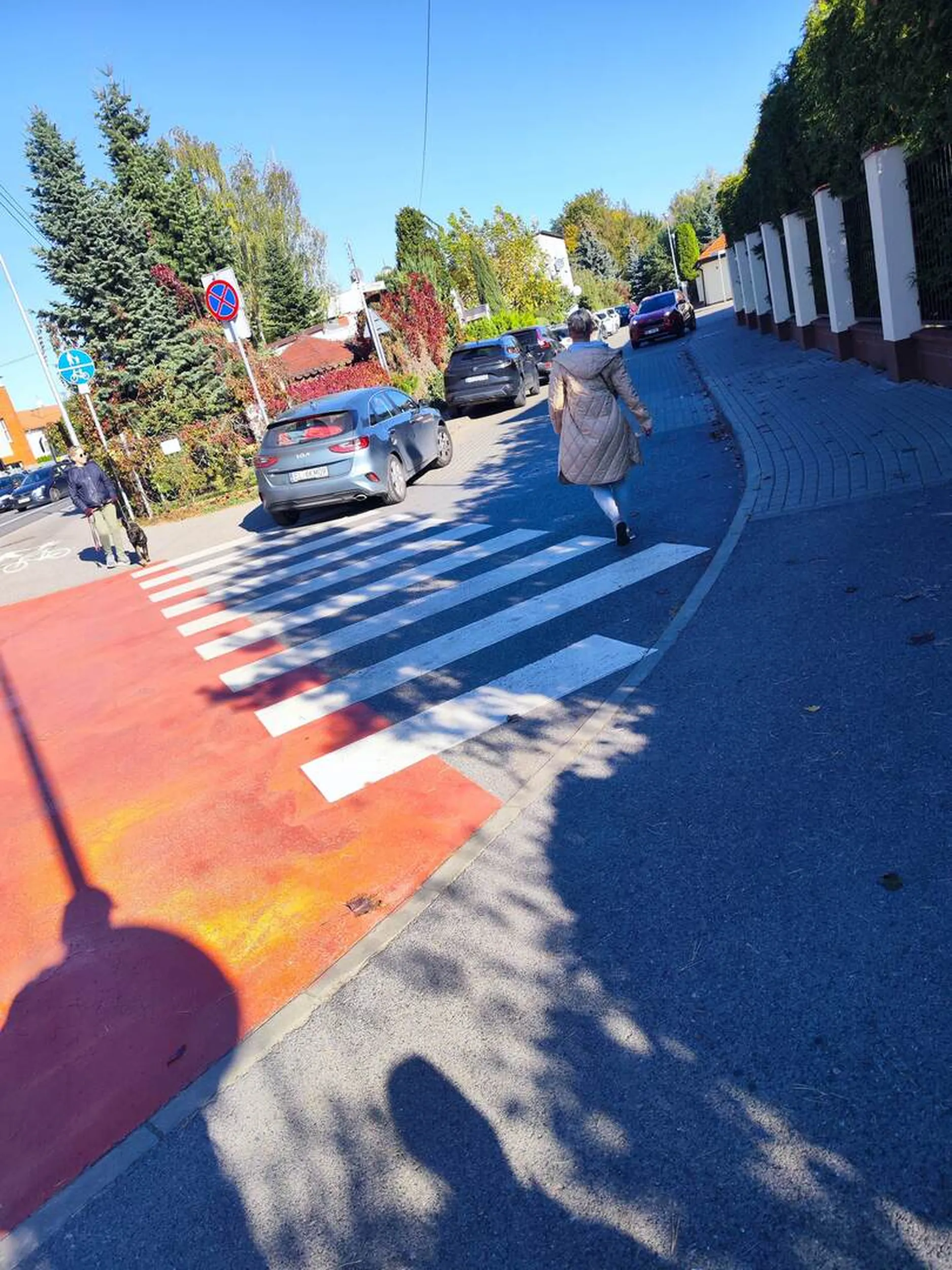 Pojazd parkujący na przejściu dla pieazych...