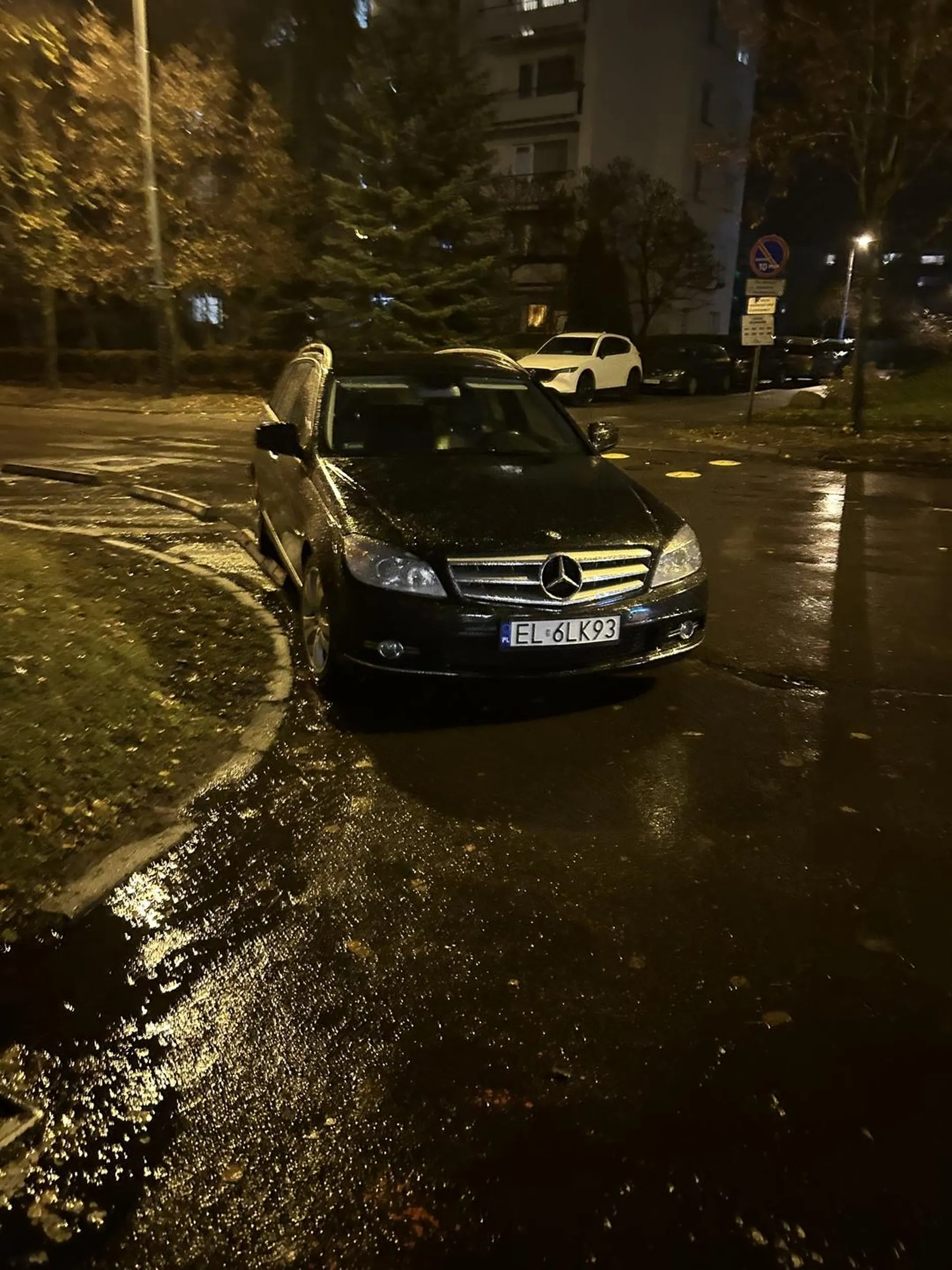 Bardzo współczuję głęboko rozwiniętej choroby mózgu, ale tak się na pewno nie parkuje.