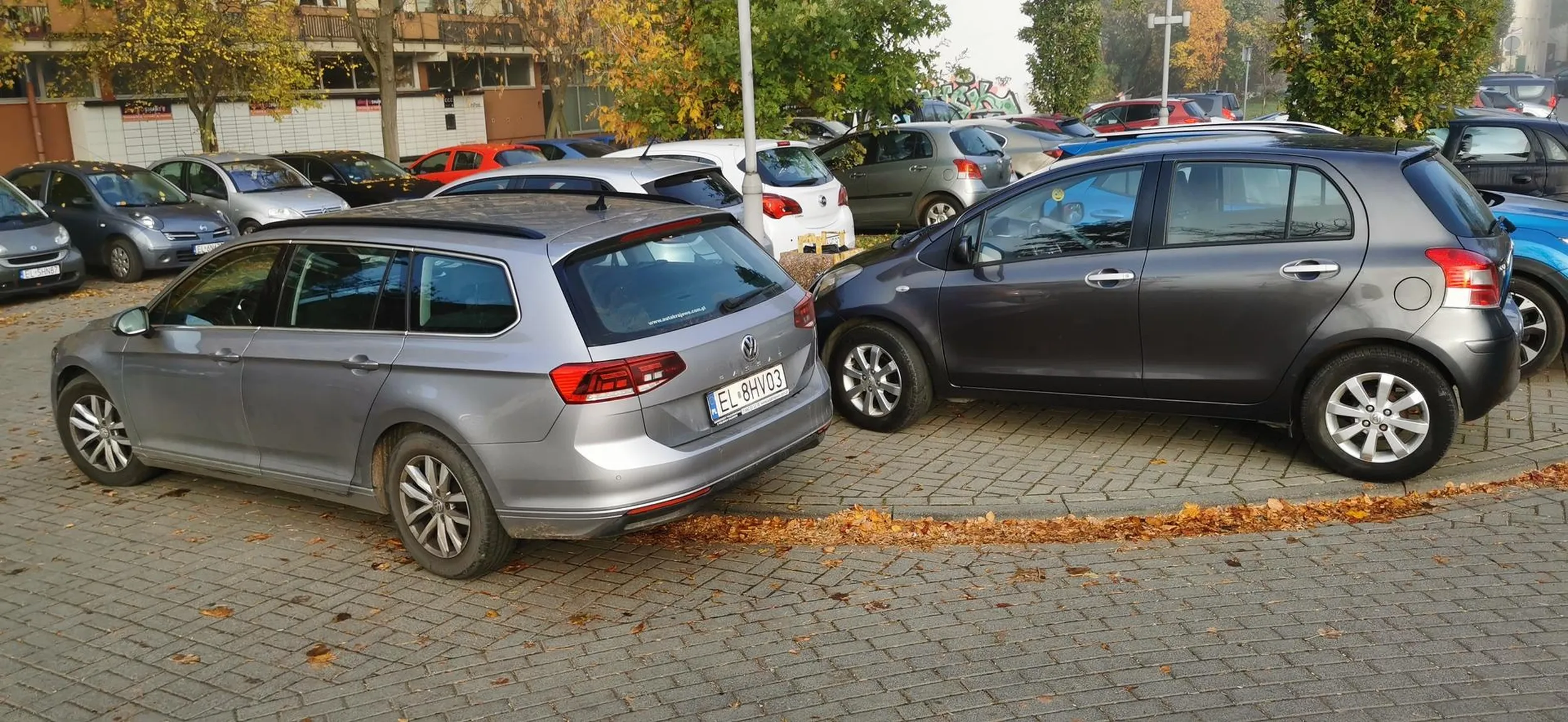 Parkowanie na chodniku i usilne blokowanie go mimo wielokrotnego zwrócenia uwagi.