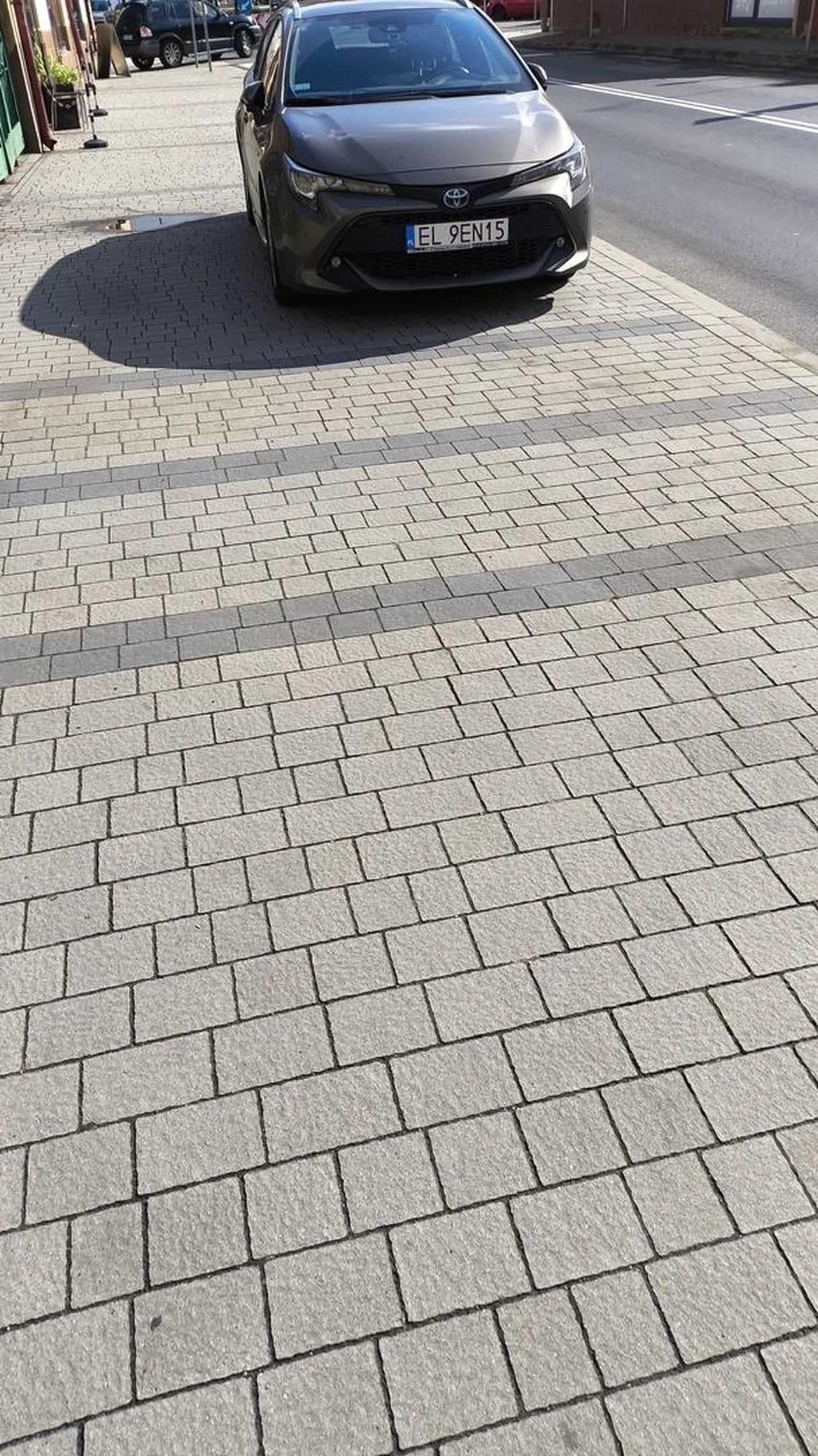 Nie ładnie tak parkować na chodniku, ale za tak zajebistą rejestrację jak EL PENIS wybaczam