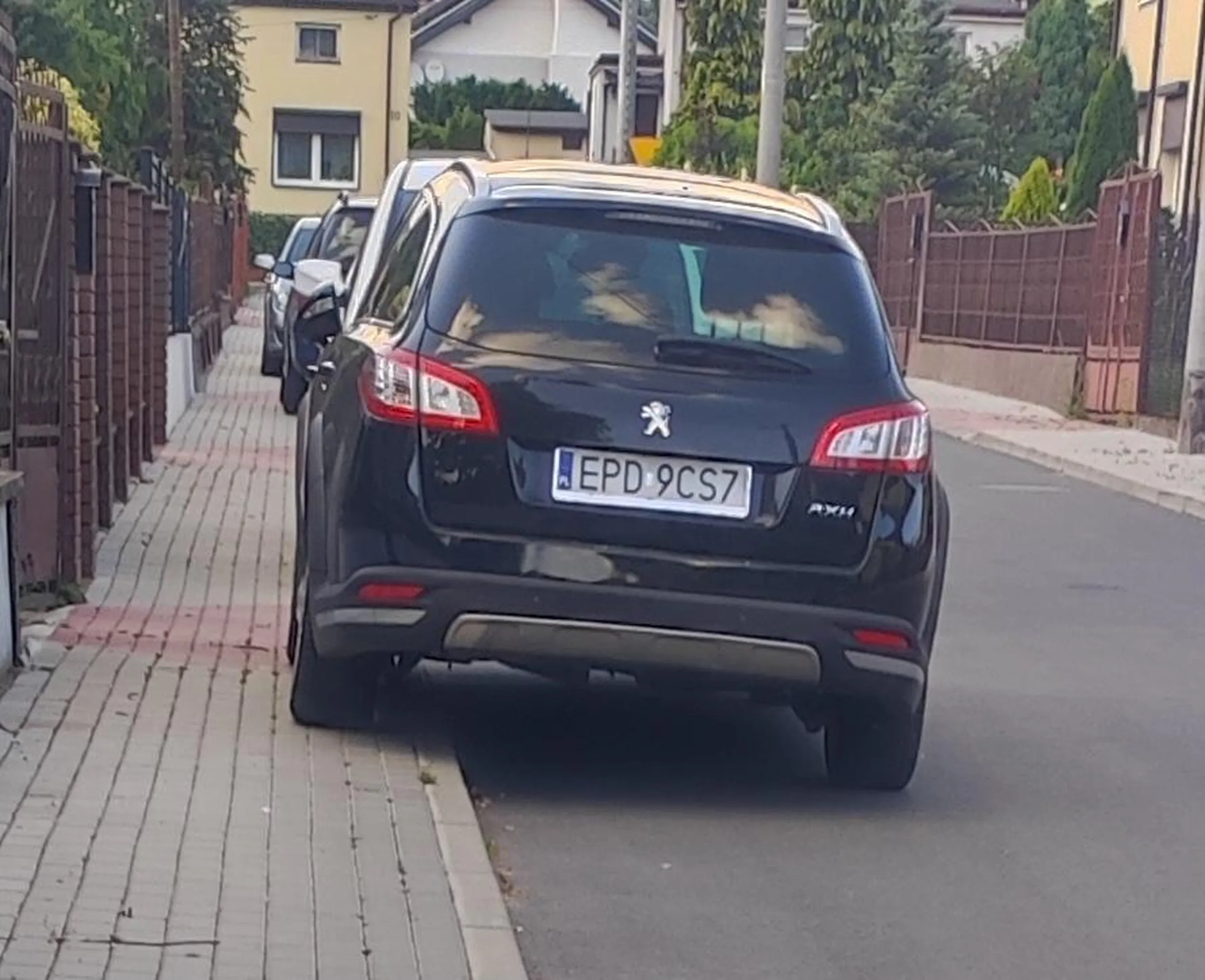 Ścierwo w Peugeocie wyprzedza pojazd nauki jazdy na oznakowanym skrzyżowaniu ulic Piotrowskiego i 1 Maja i przejściu dla pieszych. Po czym skręcił w ulicę Północną a następnie w Deczyńskiego i tam zaparkował.