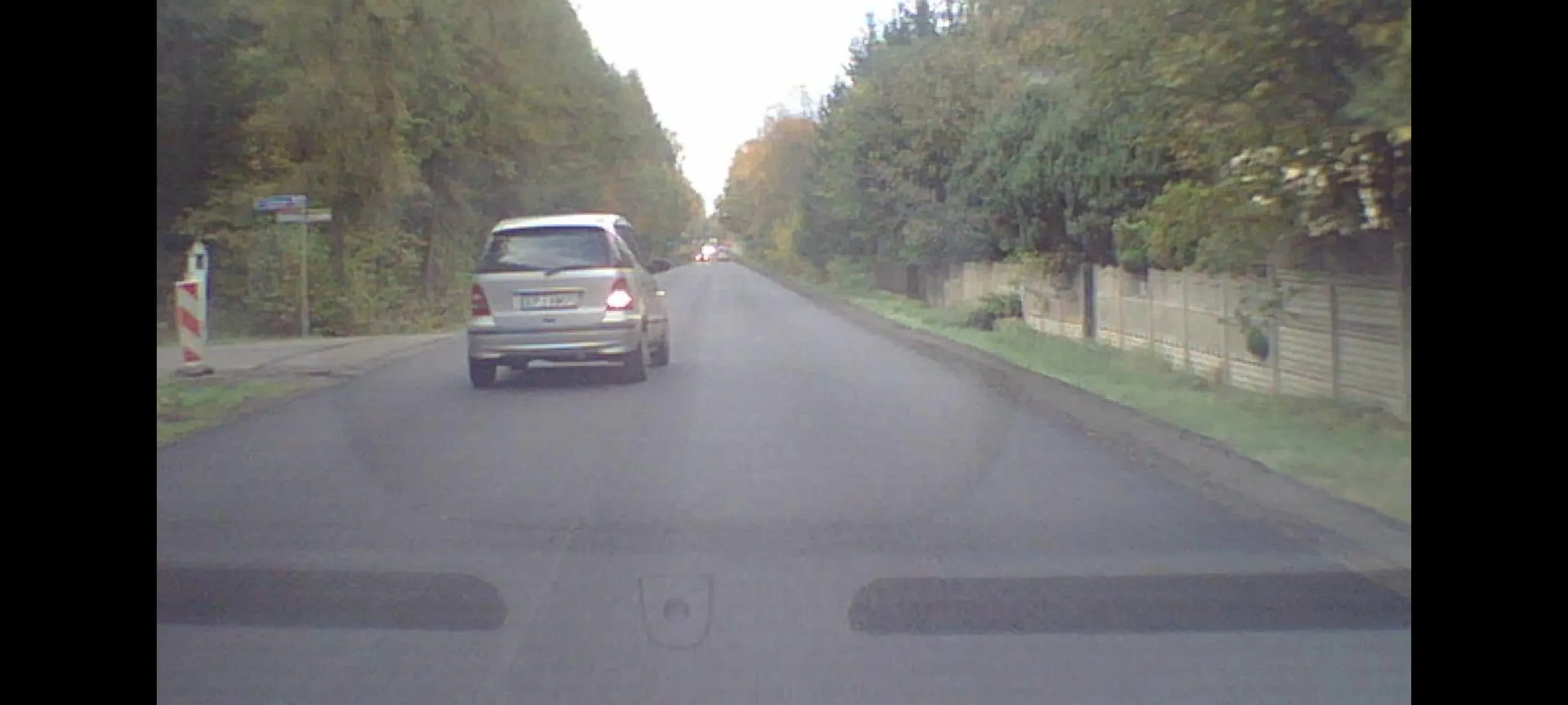 Wyprzedzanie na skrzyżowaniu.