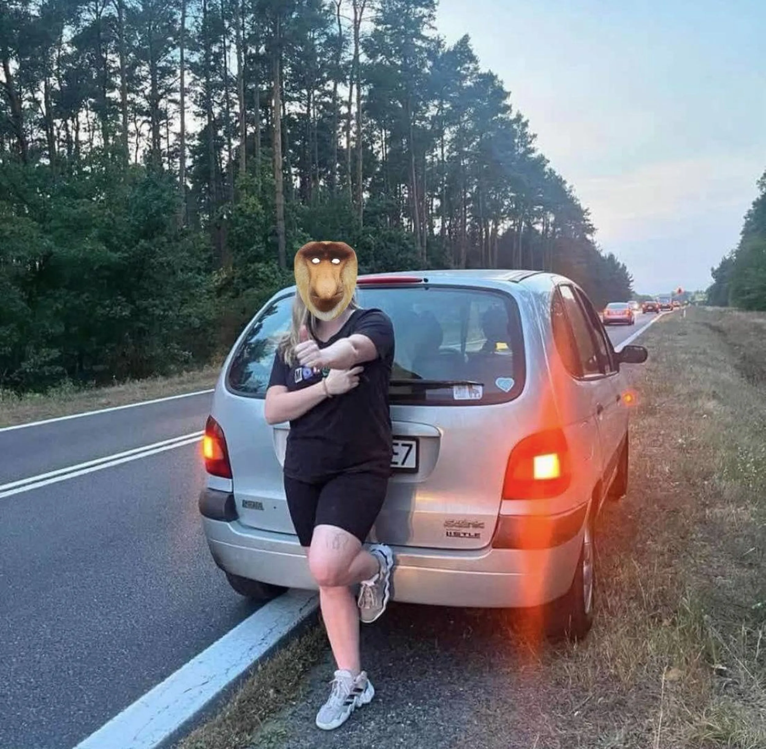 Pani na portalu społecznościowym TikTok chwiali się że jej pojazd jest niesprawny i nie powinien poruszać się po drogach publicznych a mimo tego robi to niezgodnie z prawem panującym w kraju rejestracji wyżej wymienionego pojazdu