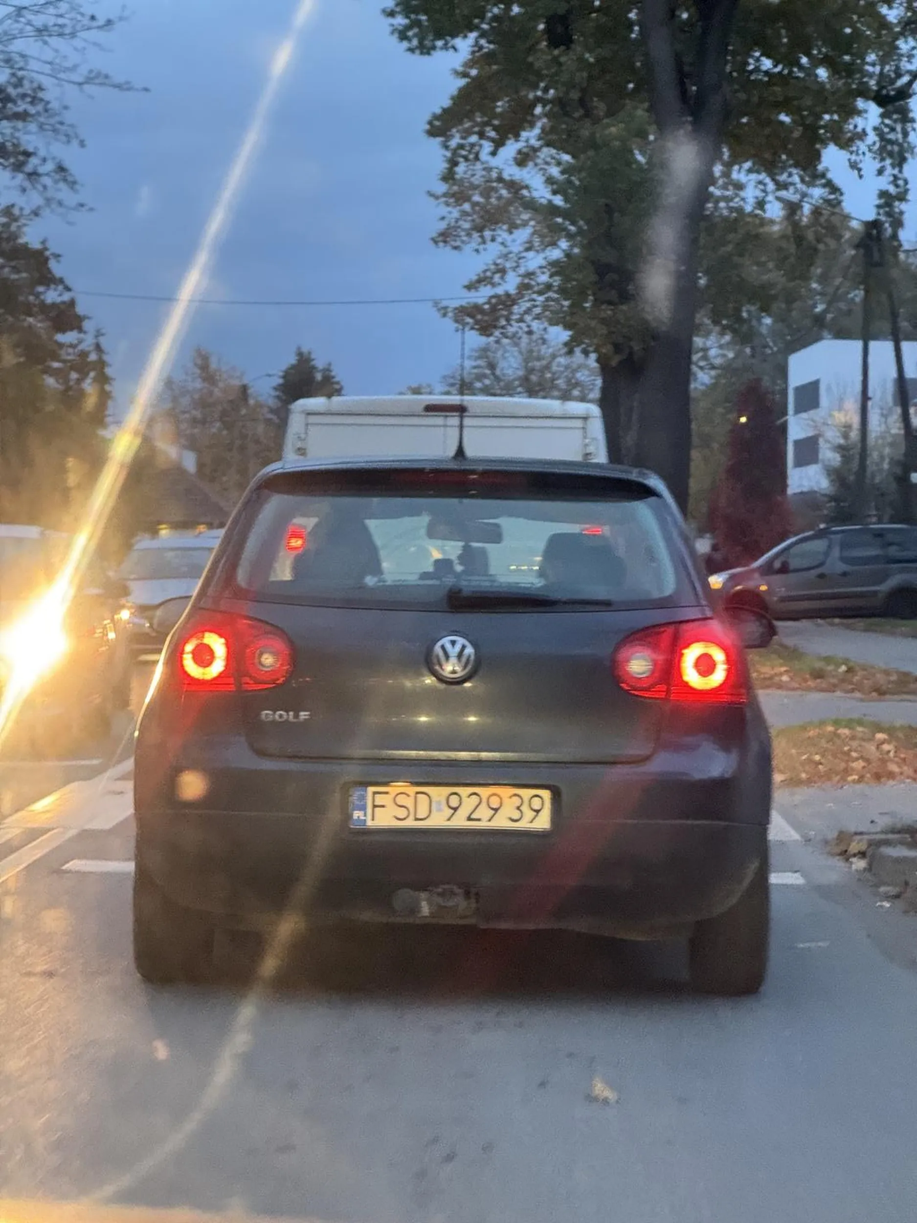 Śmietnik który się wpycha w korku przed maskę i dodatkowo prawie potrącił dziecko na pasach bo tak mu się śpieszyło. Ewidentnie prawo jazdy wyciągnięte z paczki chipsów.