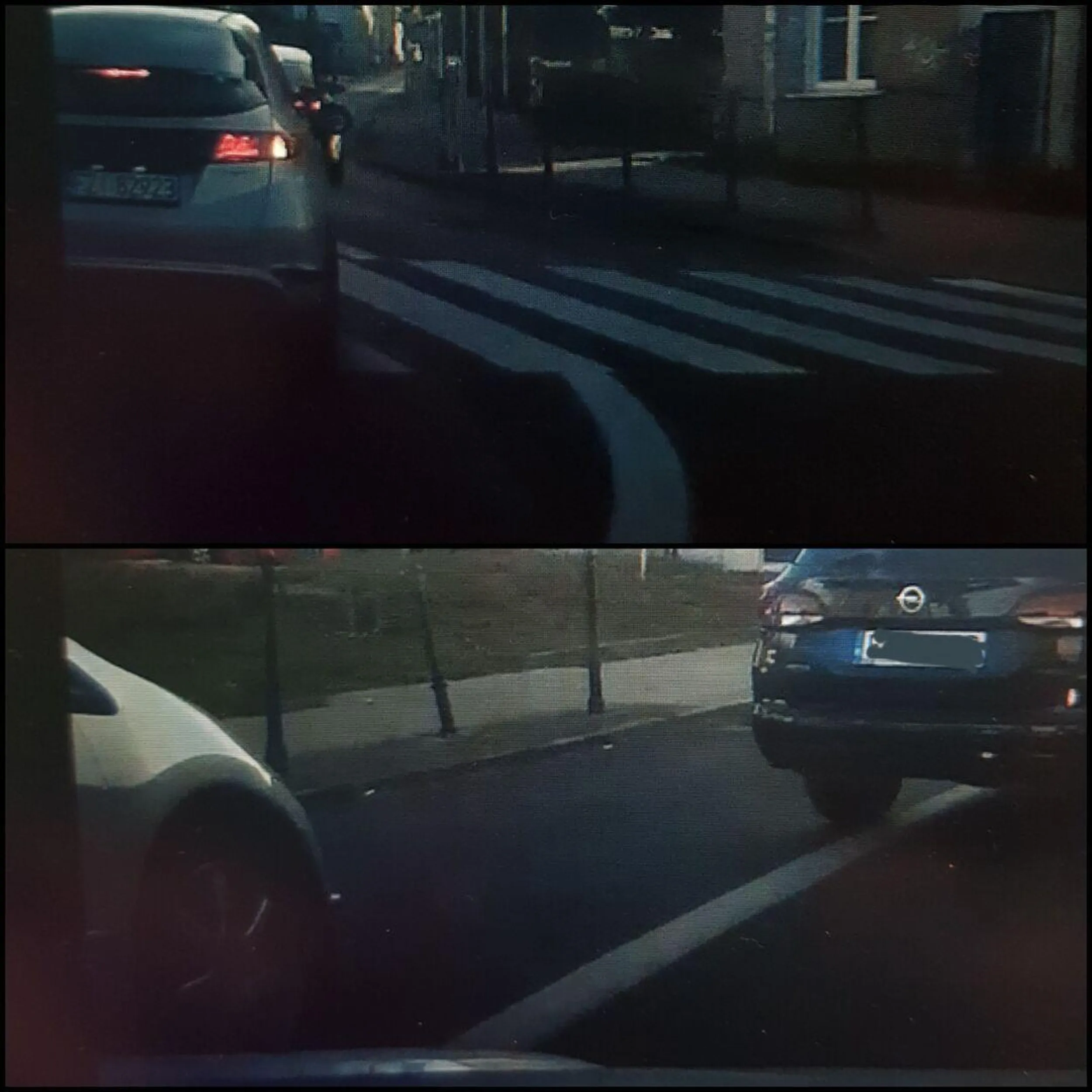 Dzieciaku, przepisy łamiesz a śmiesz trąbić na innych prawidłowo jadących ?? Od kiedy przejeżdża się przez pasy i ciągłą? Oddaj prawko zanim zrobisz komuś krzywdę.