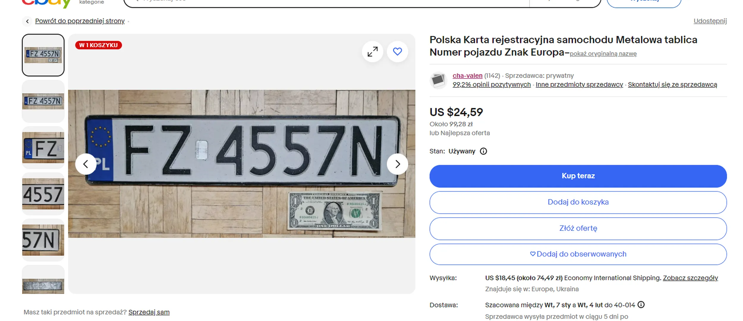 Ktoś wystawia na ebay Twwoje tablice xd
