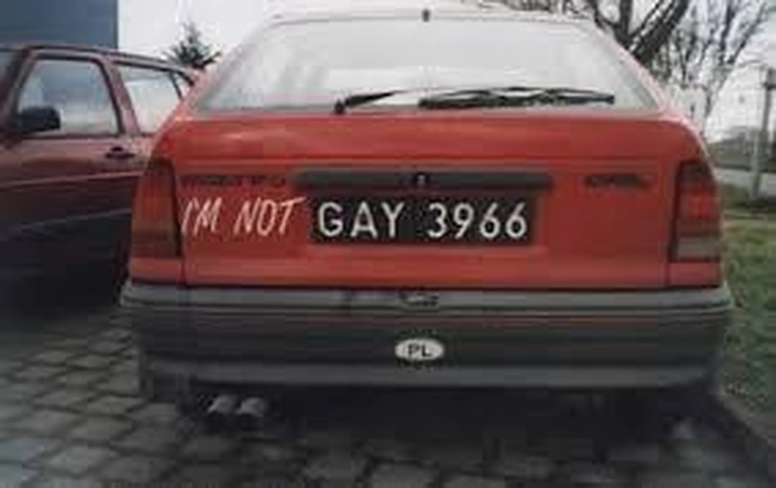 Kierowca nie jest gejem, oto dowód: