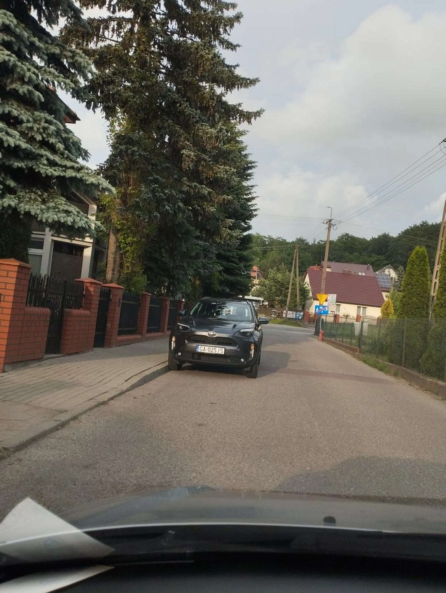 Myśli że jest świętą krową i może sobie na środku ulicy parkować