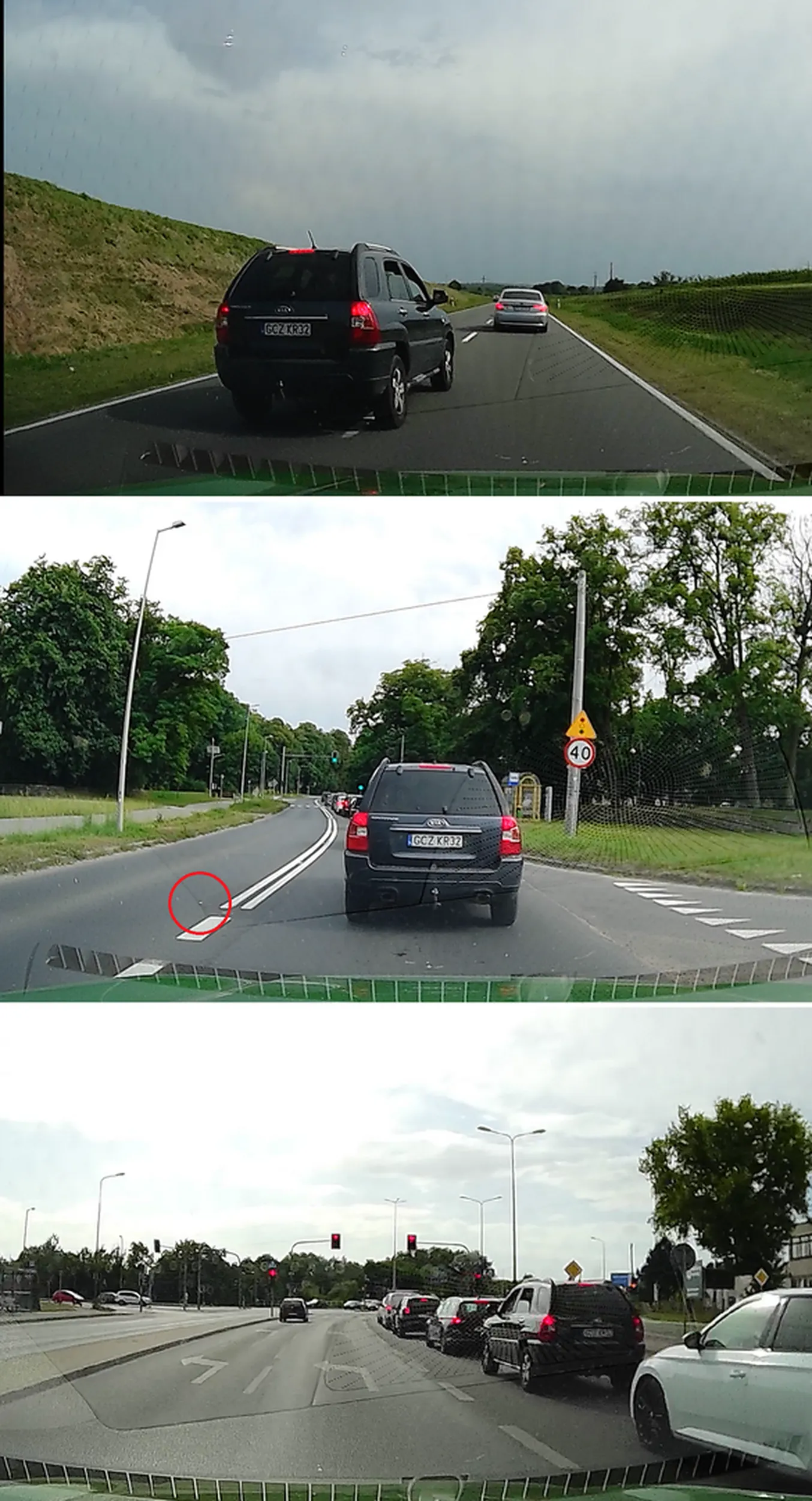 Miałem nieprzyjemność jechać za tym autem dłuższy odcinek drogi. Powrót z wakacji, duży ruch na drodze, jadę w kolumnie aut, obwodnica miasta, ograniczenie do 70, co chwila skrzyżowanie albo podwójna, więc każdy jedzie spokojnie, bo i tak nie ma szans na szybszą jazdę... a ta się pcha... nie widzi, co jest przede mną, ale pcha się, bo musi... kolumna aut zwalnia przed czerwonym, a ta się wp****ala przed maskę i hamuje... Stanie na czerwonym za tym autem to katorga, nastawa na wewnętrzny obieg powietrza, żeby się nie udusić od smrodu spalin. Dodatkowo wyrzuca pety na drogę. W Owińskach na remontowanym odcinku drogi, każdy wpuszczał auta z lewej na "suwak", ale nie ona: przykleiła się do zderzaka, żeby tylko nikt się nie "wepchnął"... ironicznie jak na kogoś, kto wyprzeda po jednym aucie w korku. Najgorsze, że cudowała tak przez całą drogę, a po 25 km i tak staliśmy razem na skrzyżowaniu w Poznaniu... U niej opuszczona szyba i energetyk w ręku... po zsumowaniu zachowań, daje to smutny ob