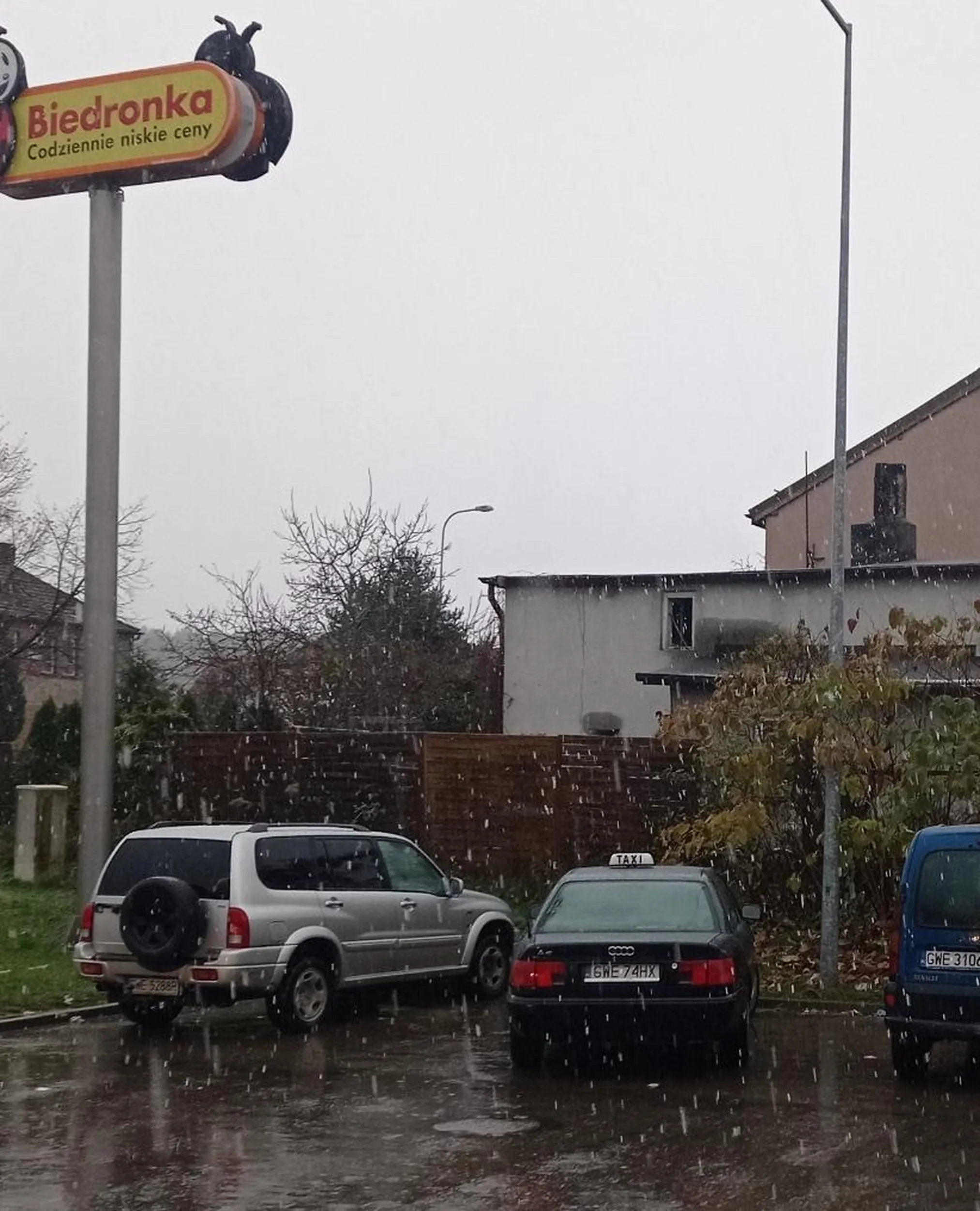 Hrabia herbu Złotówa parkuje, jakoby sam był jedyny na tym łez padole.