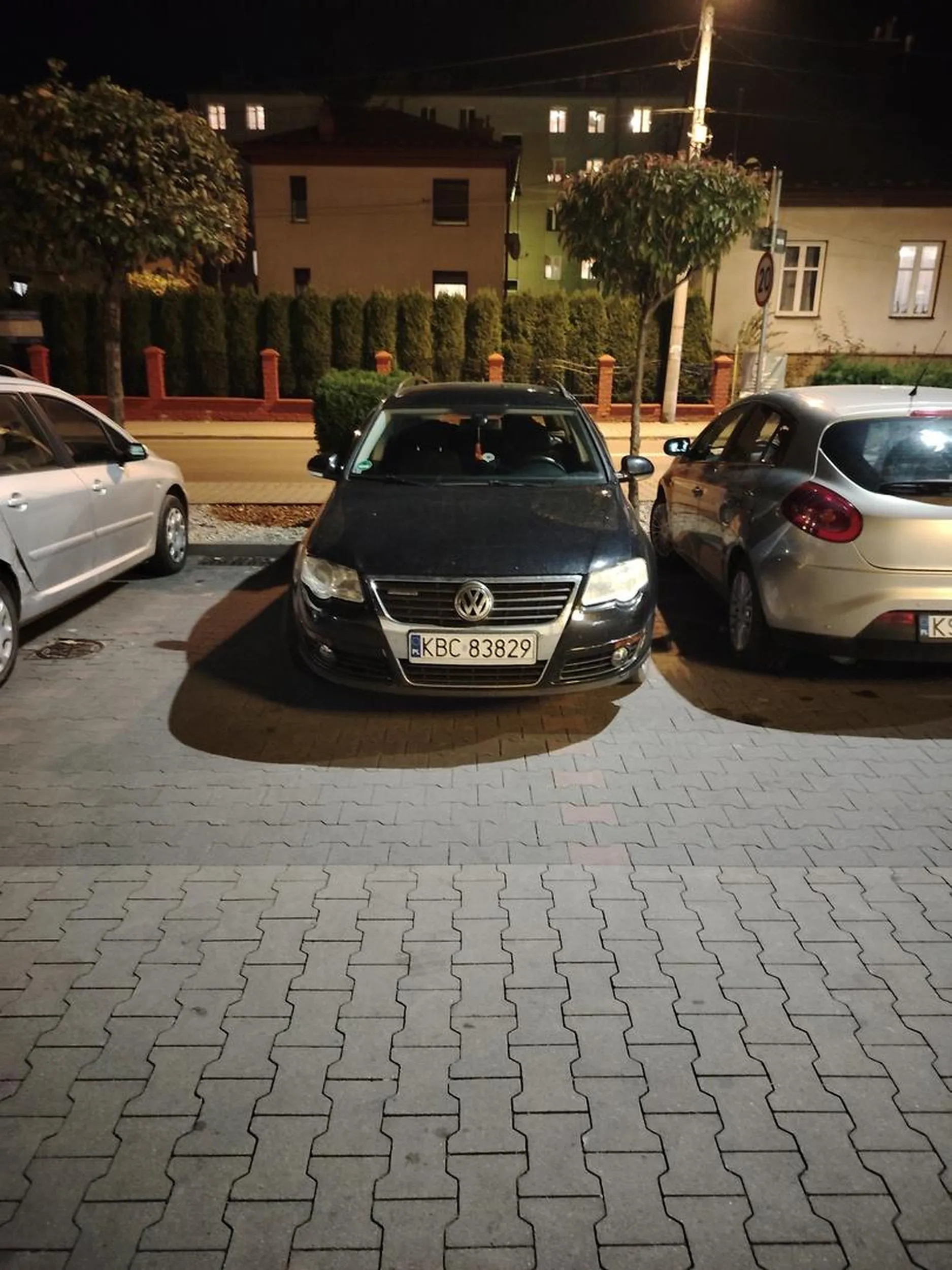 Parking Lidla w Bochni. Gratuluję wybitnych umiejętności parkowania, przez co później na całym parkingu Lidla zostaje kilka miejsc na których nie da się zaparkować przez takie ameby umysłowe. Co więcej trzeba zaznaczyć że miejsca na parkingu są tak szerokie jak p**** matki parkującego. A nadal mało miejsca żeby się zmieścić pomiędzy dwoma liniami.