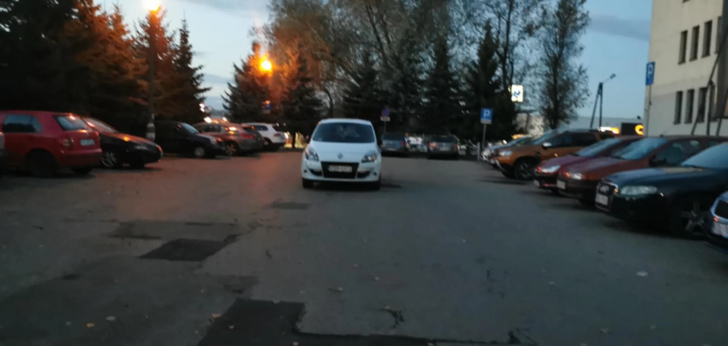 Parking prostopadły nie oznacza że można sobie zaparkować na środku drogi