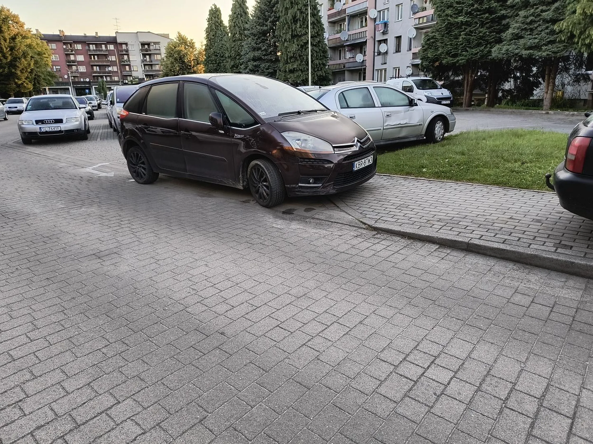 Karniak za parkowanie na wjezdzie