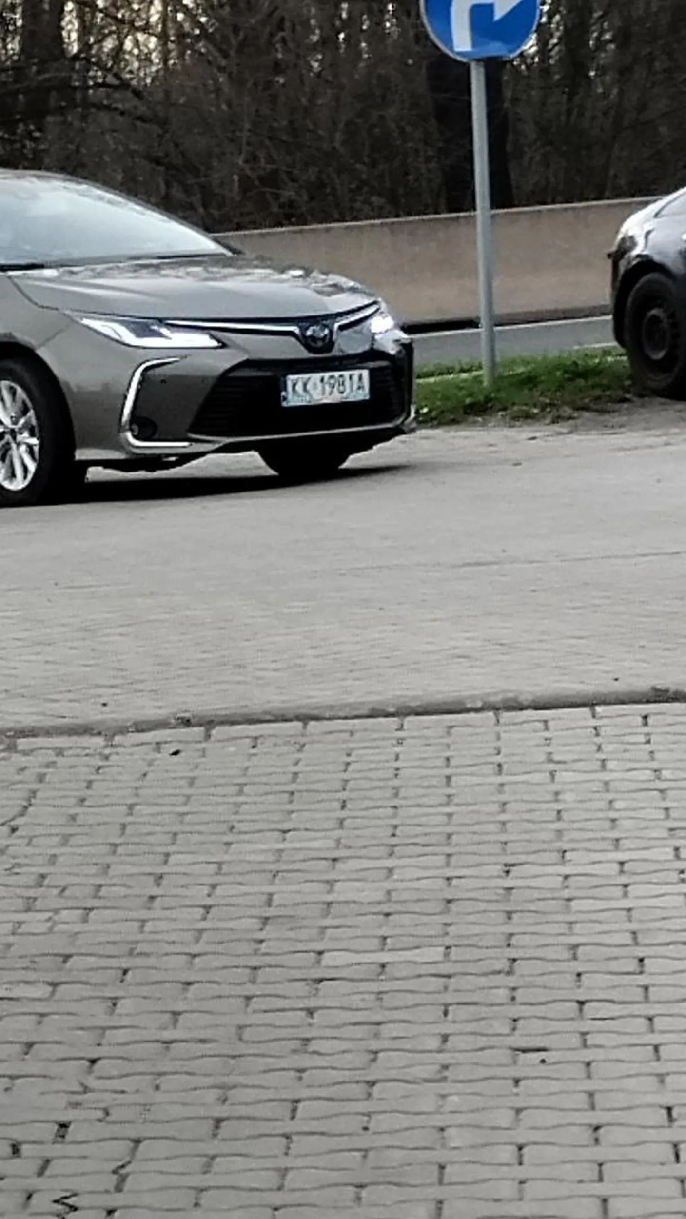 Stoi na środku przejazdu, gdybym chciała wyjechać, to nie wyjadę