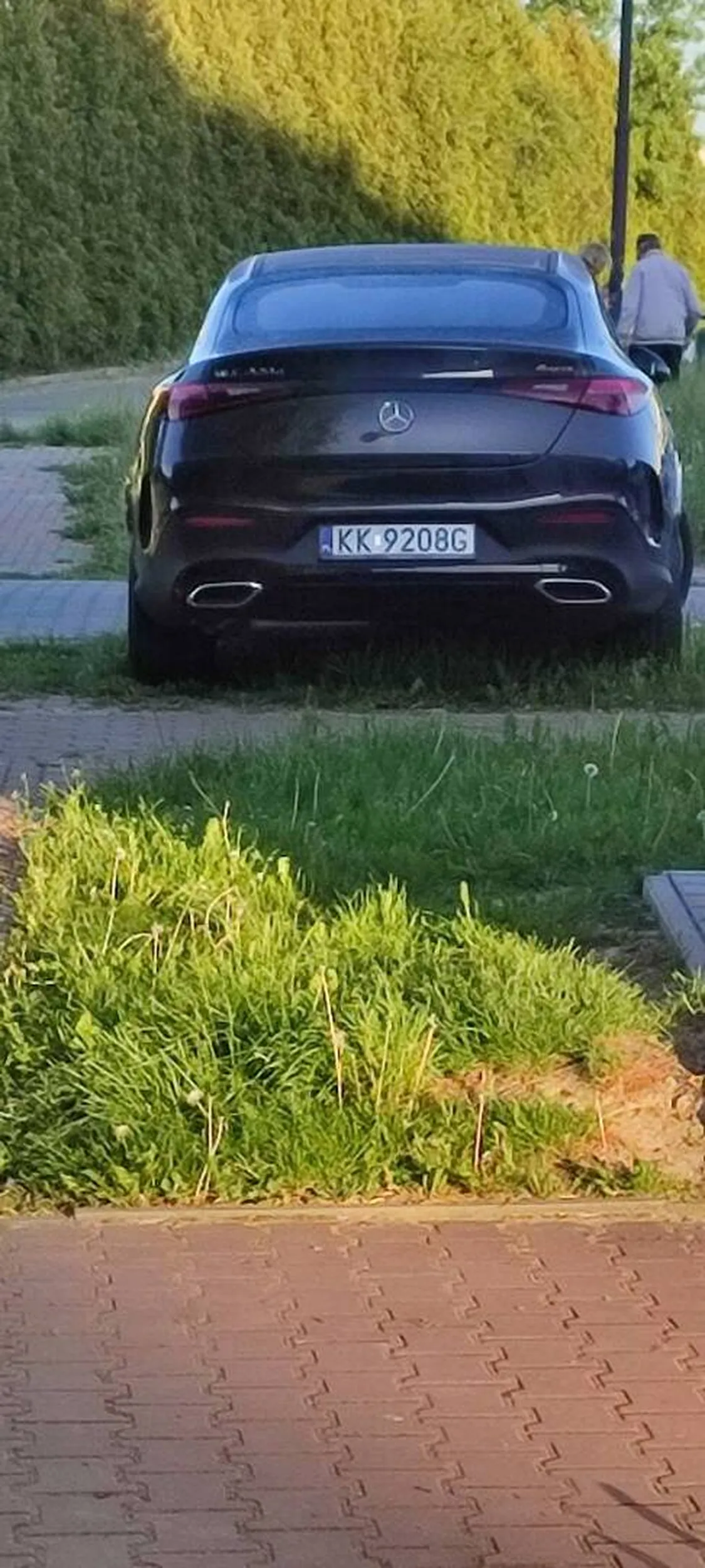 Po co zaparkować na miejscu parkingowym skoro można niszczyć zieleń?