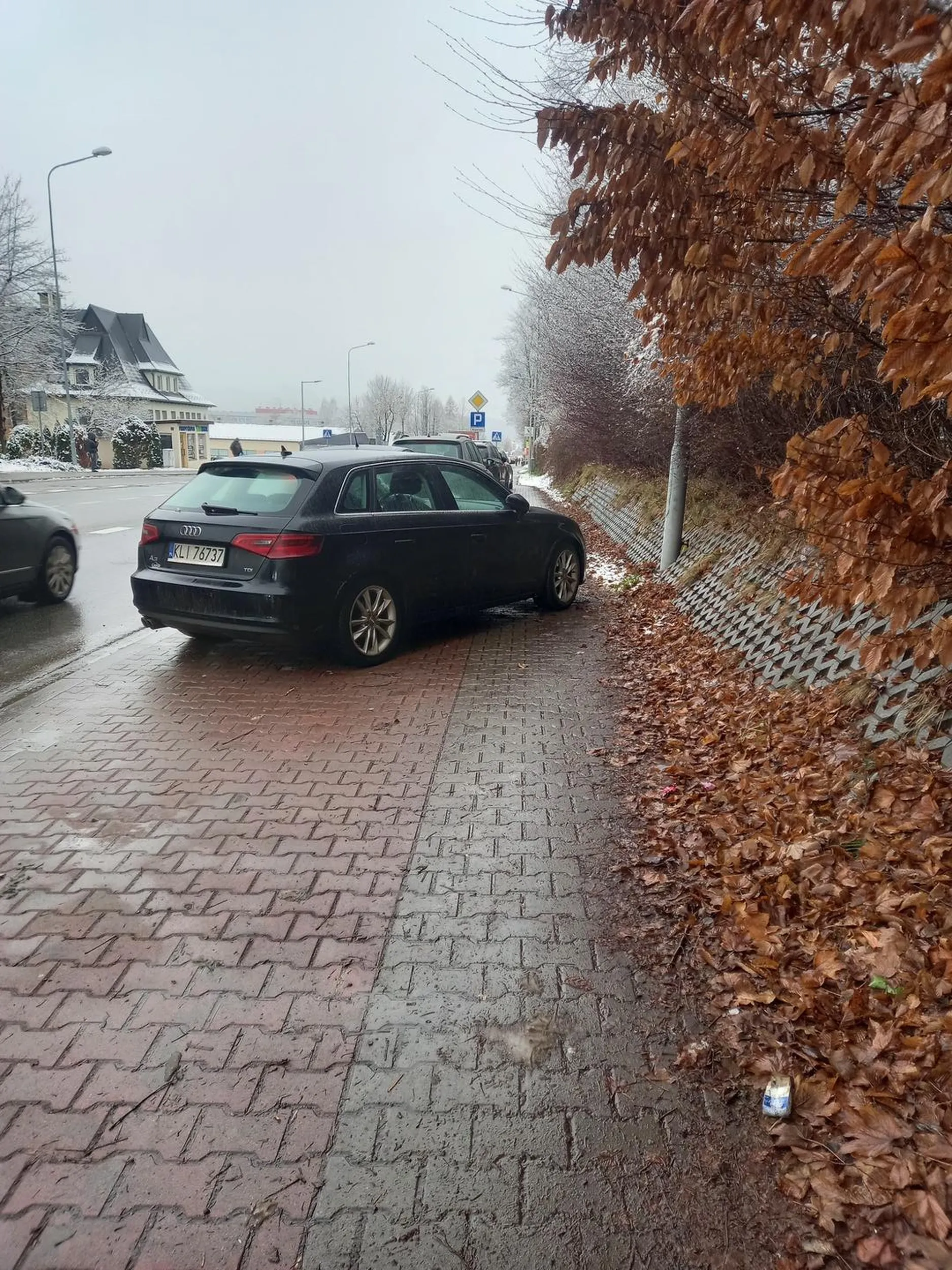 Co za ***** tak parkuje???