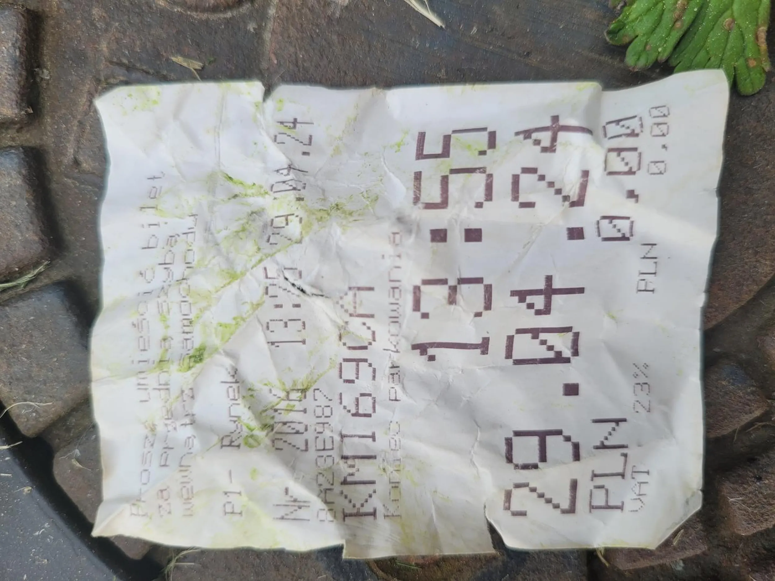 Kierowca i obywatel ,,roku" :D Wyrzuca smieci na pobliskie posesje wraz z bilecikiem. Chyba nie tylko prawko z gumy do żucia.