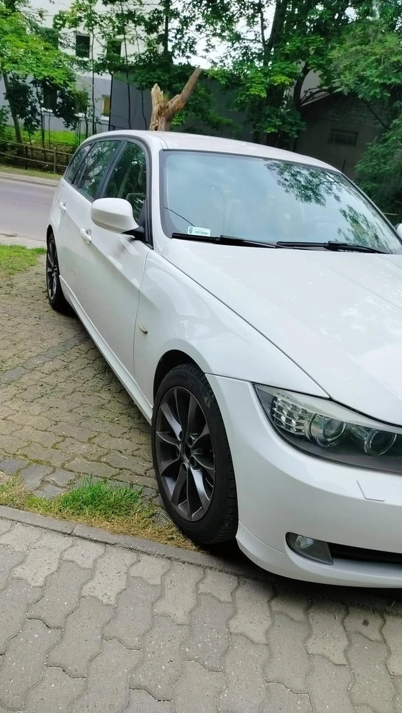 Gościu stanął na trawniku jak by nigdy nic i sobie poszedł, gdy dosłownie 2 mentey dalej był parking z wolnymi 2 miejscami