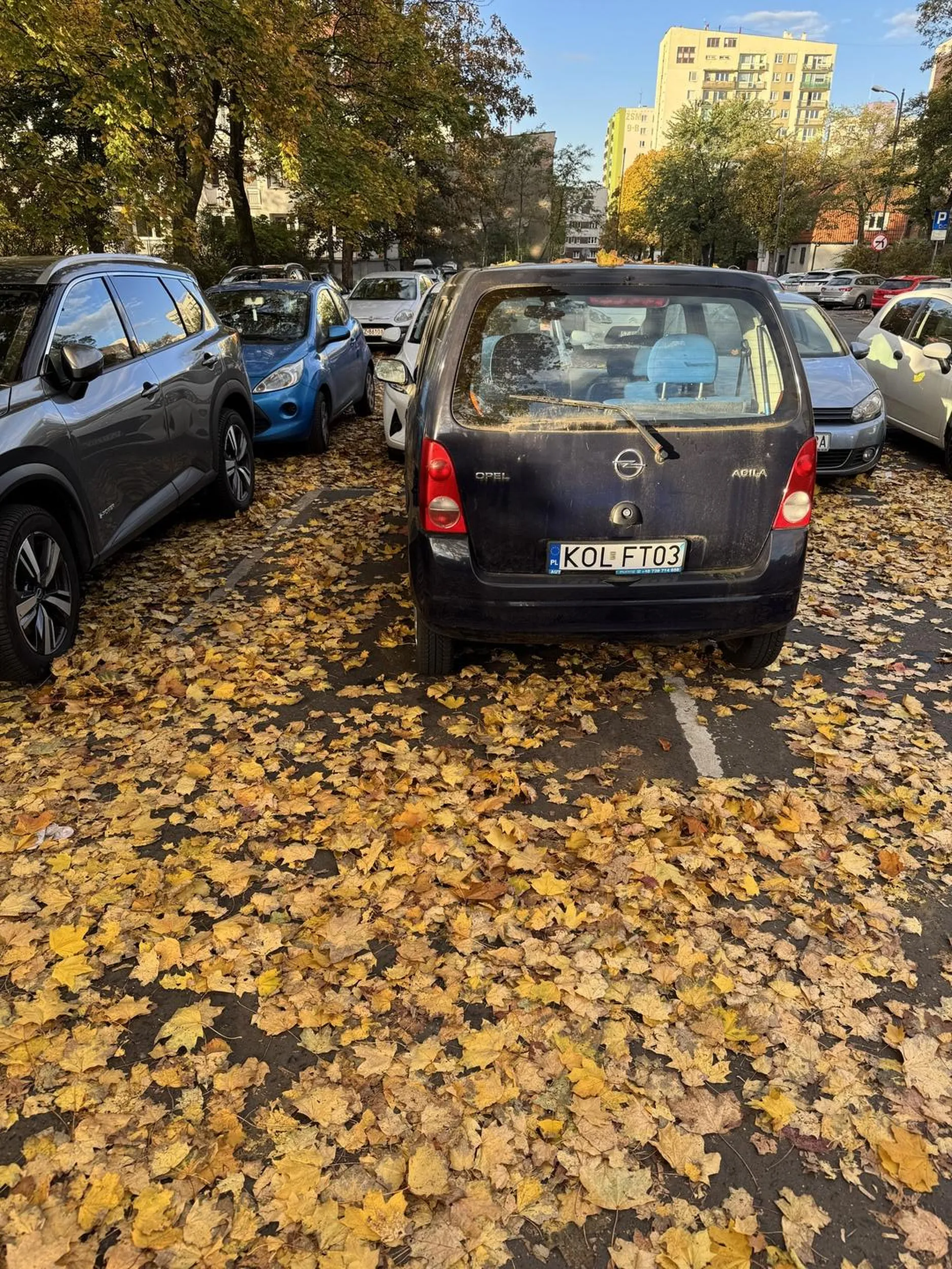 Naucz się parkować ja rozumiem ale 3 dzień tak stoi takie małe auto niepotrzebnie blokuje miejsce