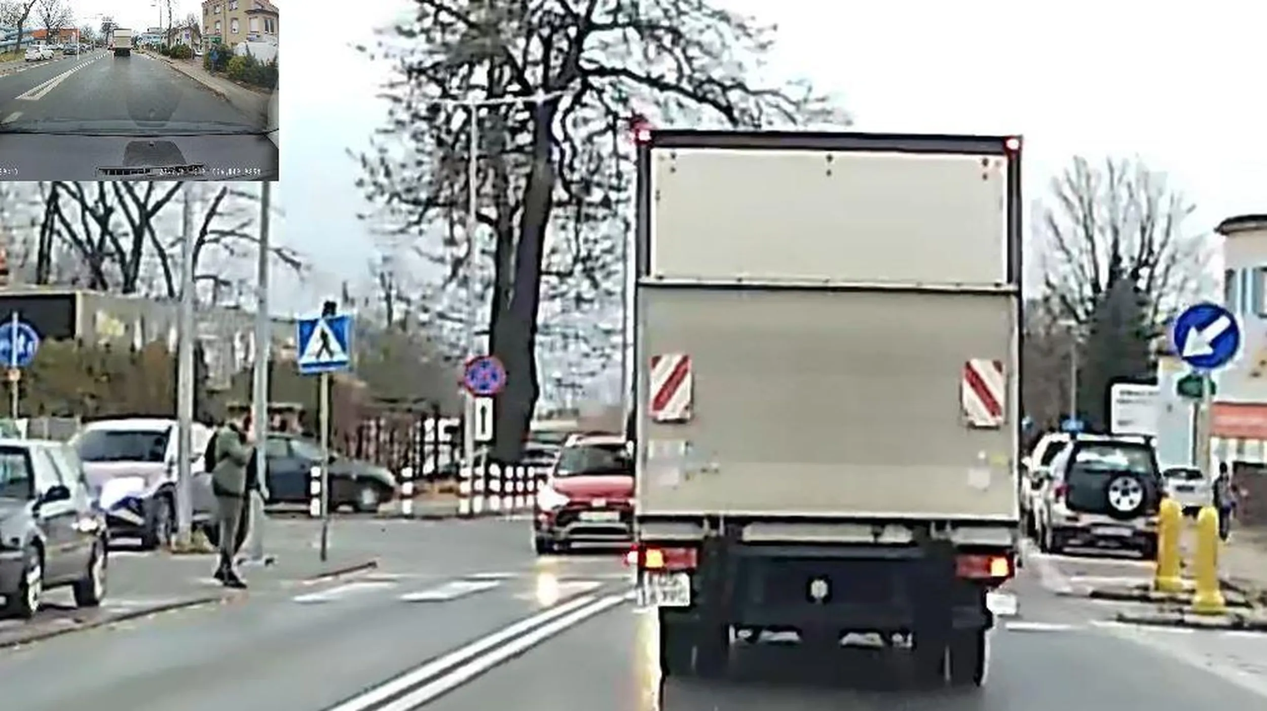 auto z naprzeciwka się zatrzymało już !