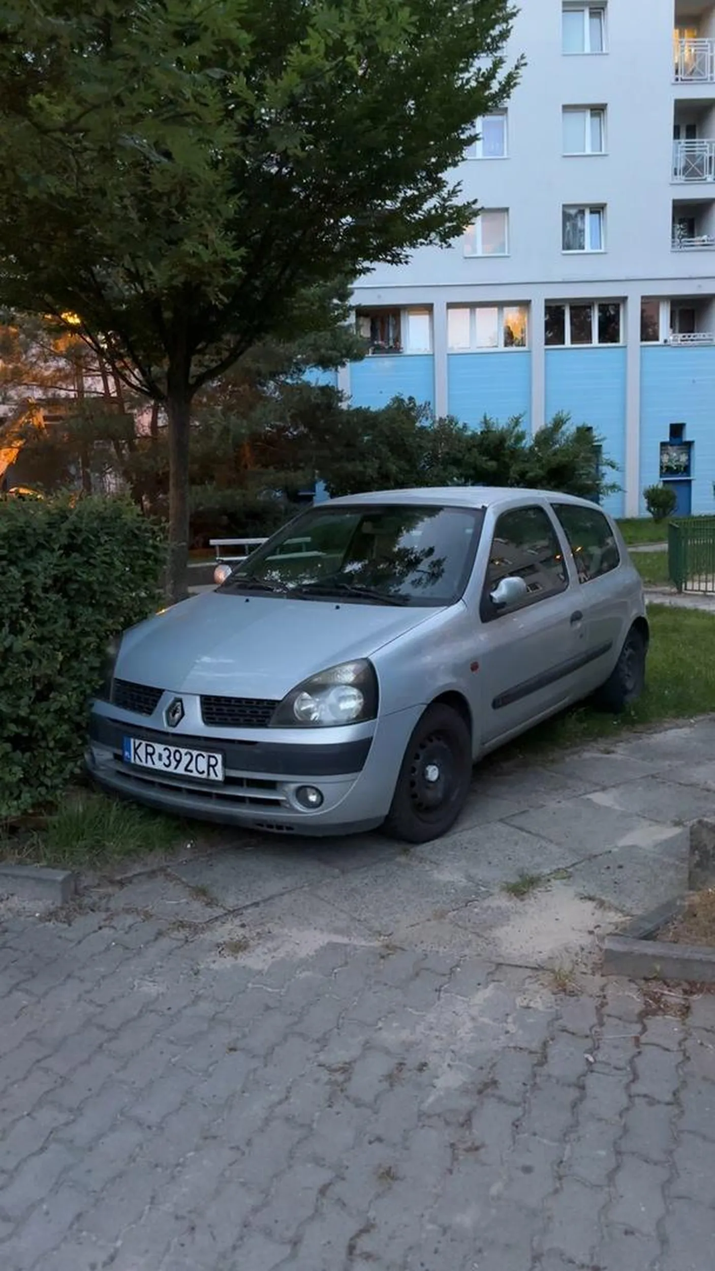 Ziomek zaparkował na trawie i pierdoli że to jego teren