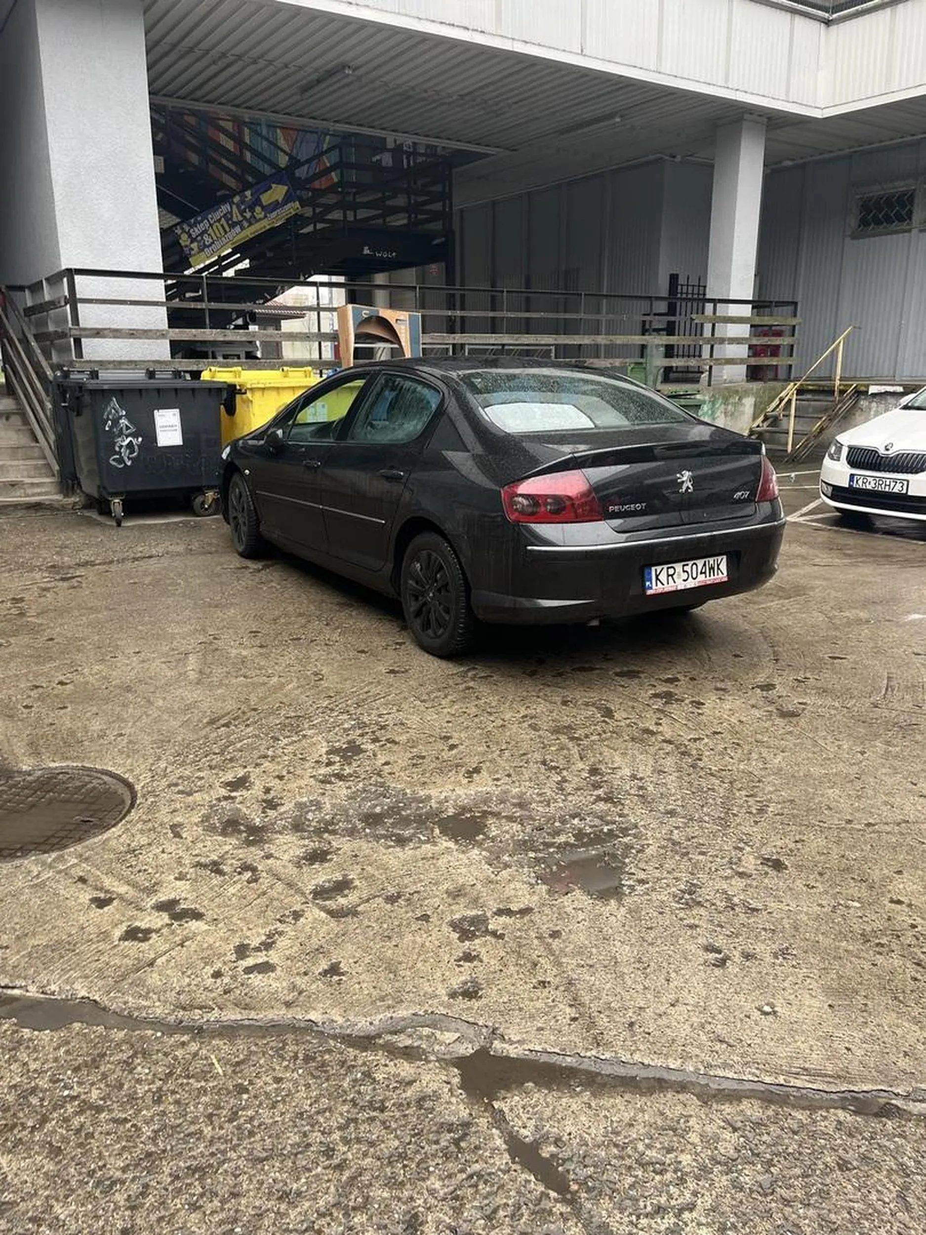 chamka, co zaparkować nie potrafi na półpustym parkingu bez zastawienia 5 aut, i jeszcze sie pruje