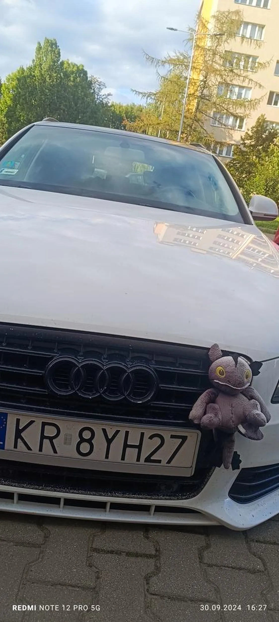 Zajebisty Szczerbatek na masce! Jestem fanem więc musiałem się tym podzielić! Szkoda tylko że jest zniszczony :(