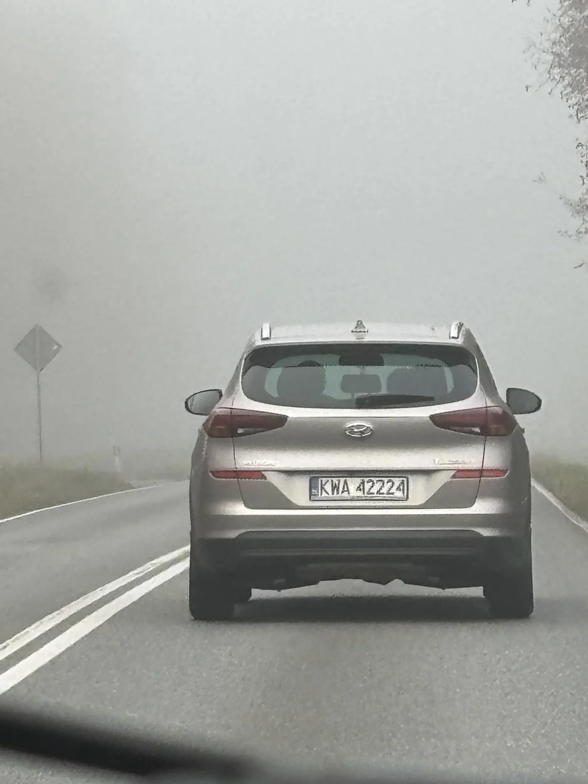 Jeździ we mgle bez świateł