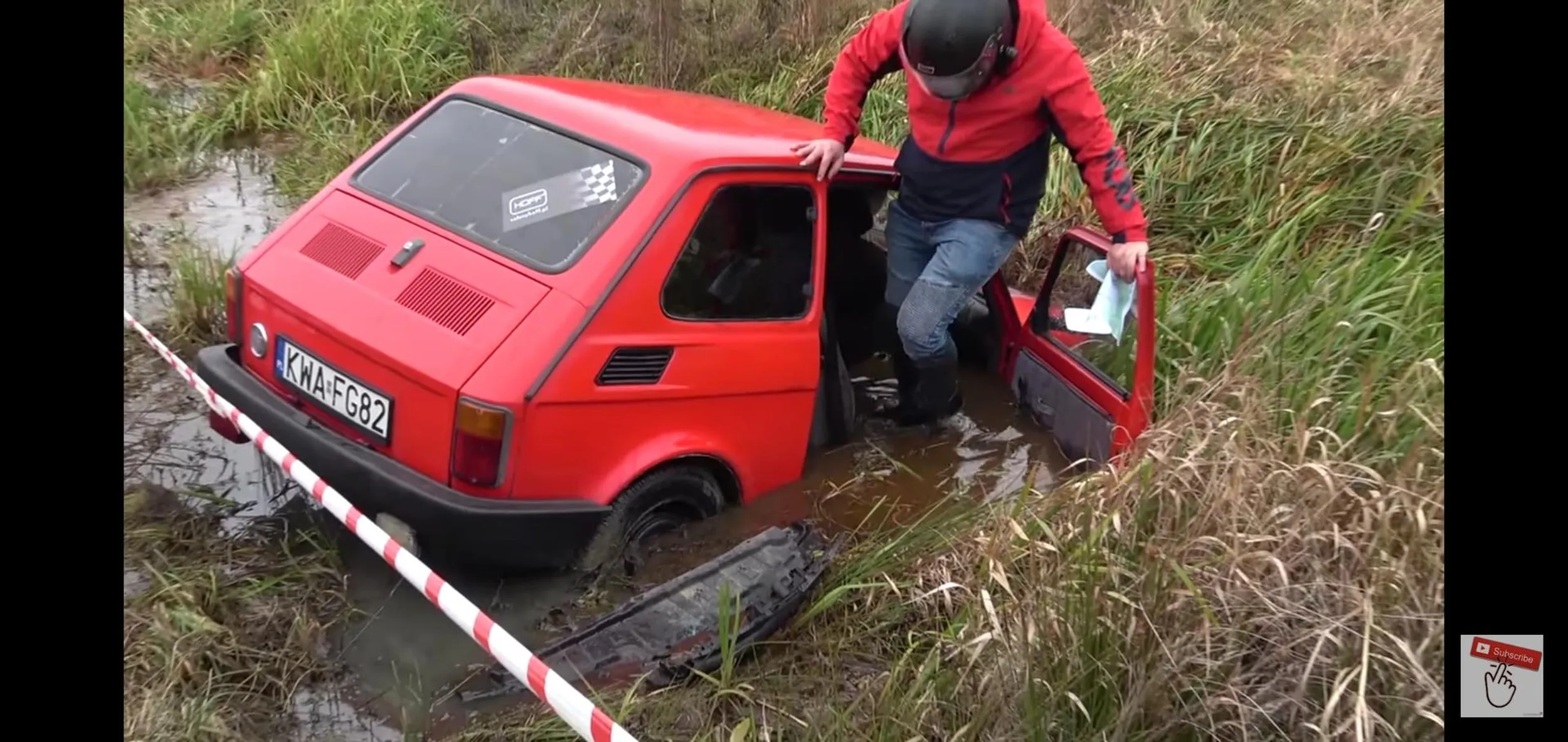 Pryszczate gnoje zatopiły malucha a po wszystkim na poimprezowym grillu przy kiełbasie się jeszcze śmiali z tego wszystkiego. Zero szacunku
