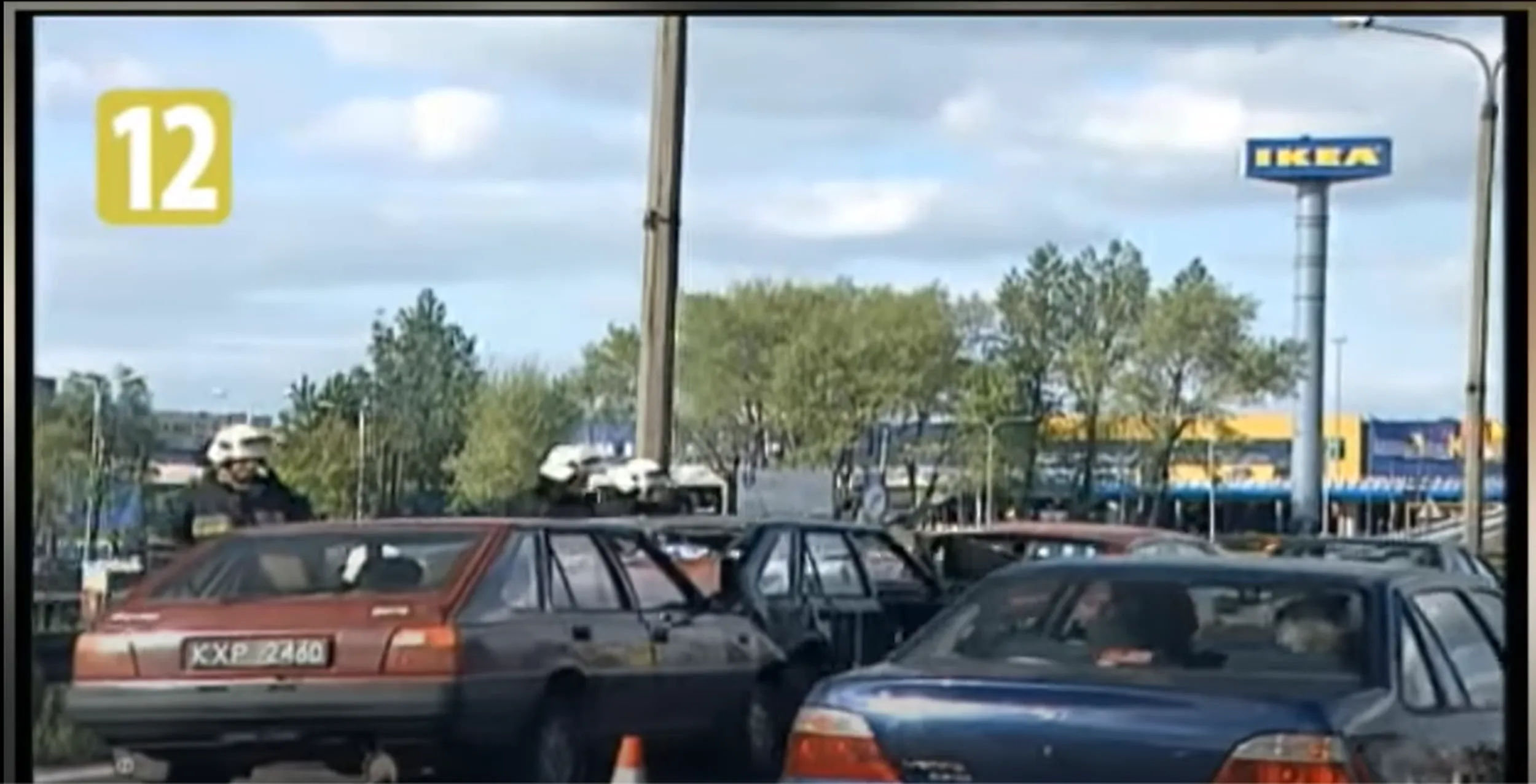 Kolizja czterech aut